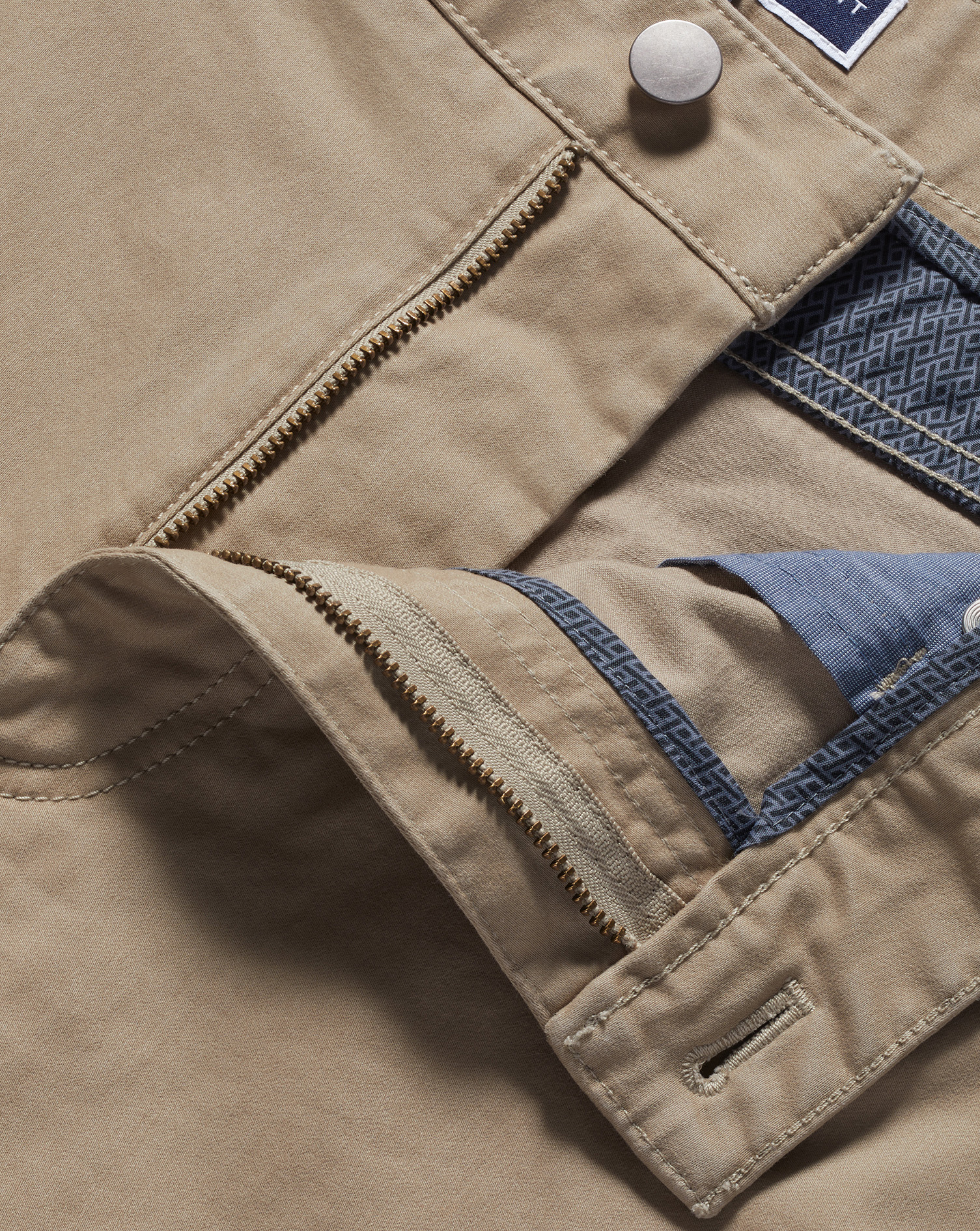 Twill 5 Pocket Jeans - Oatmeal