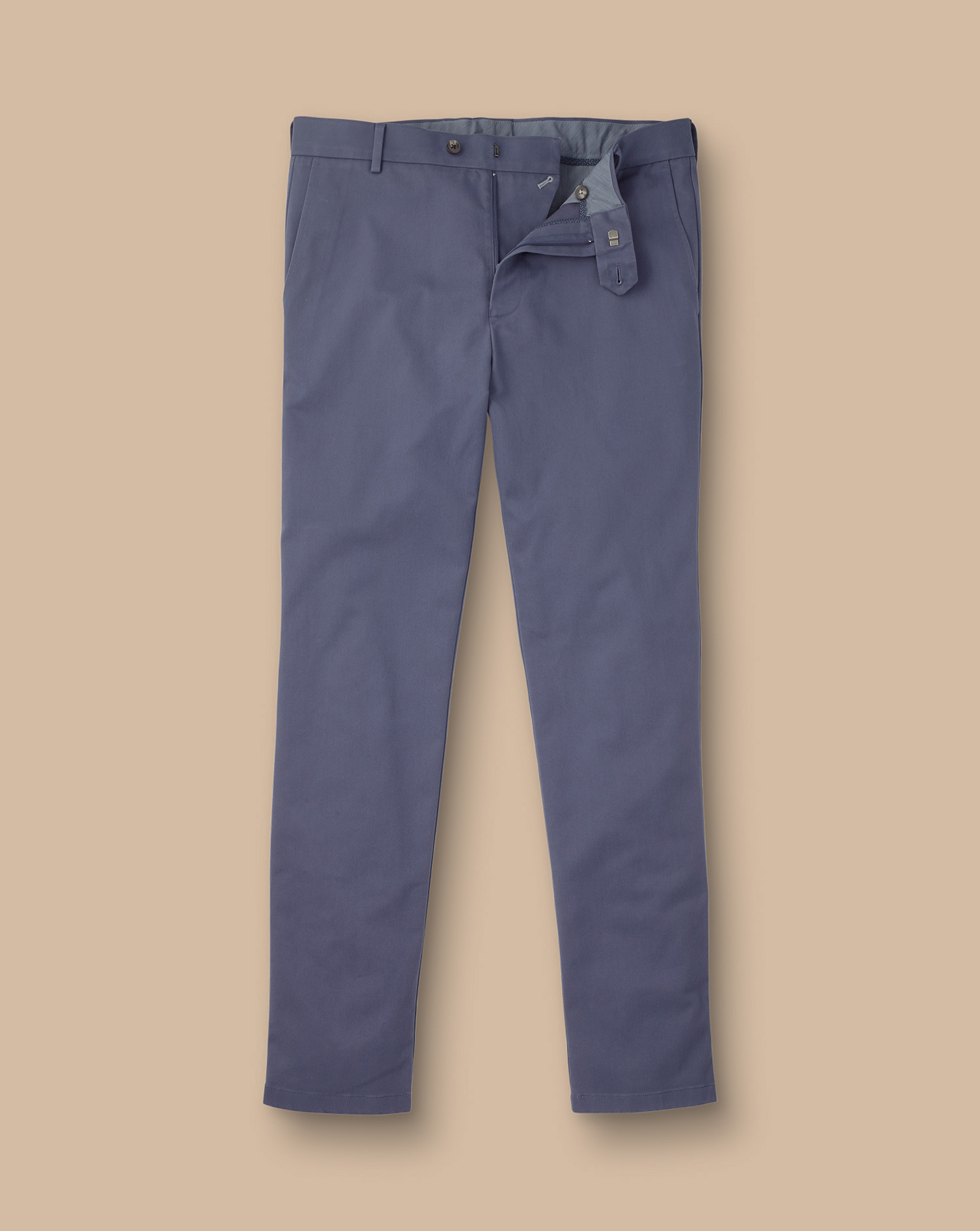 Ultimate Non-Iron Chinos - Steel Blue