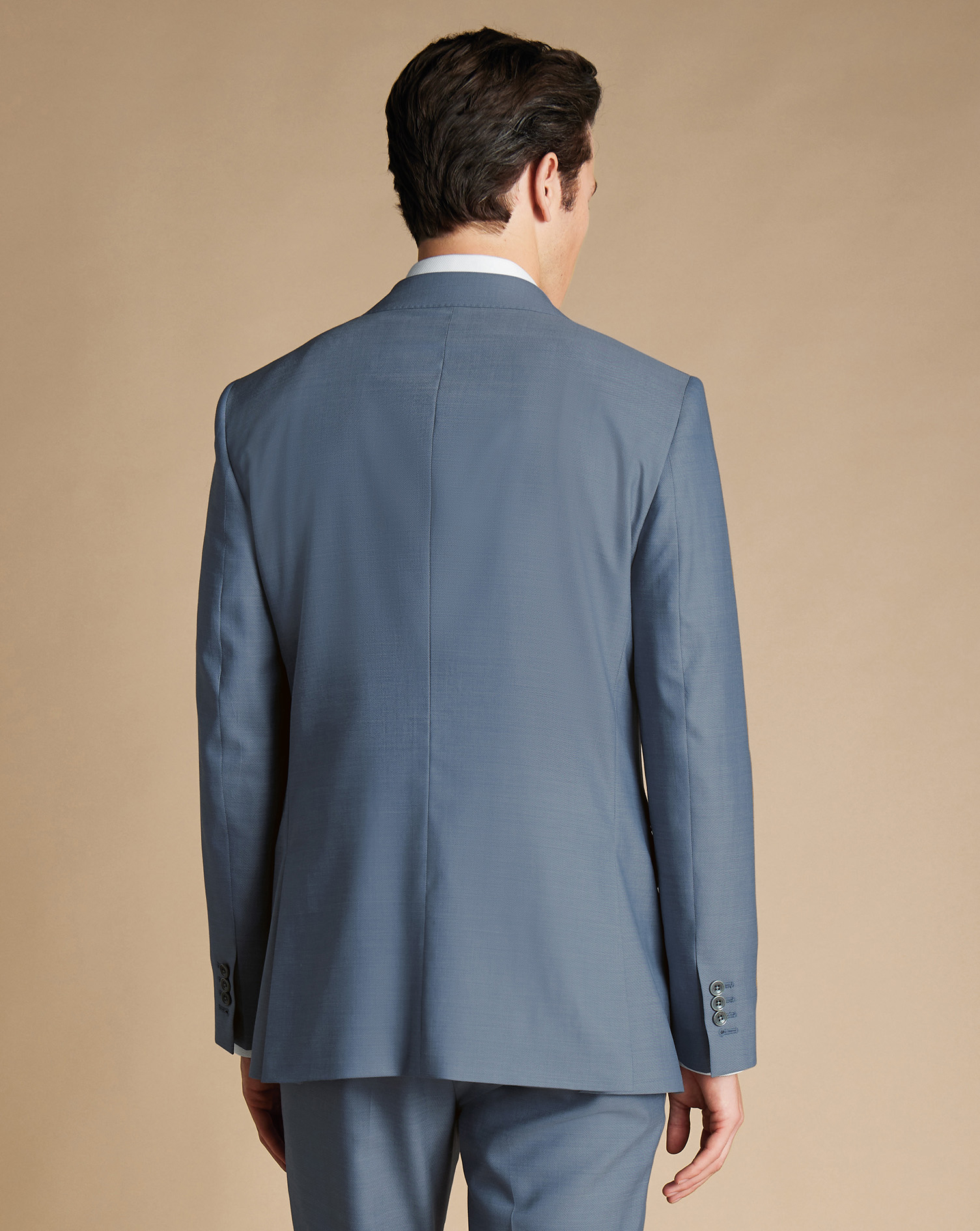 Ultimate Performance Sharkskin Suit Jacket  - Mid Blue