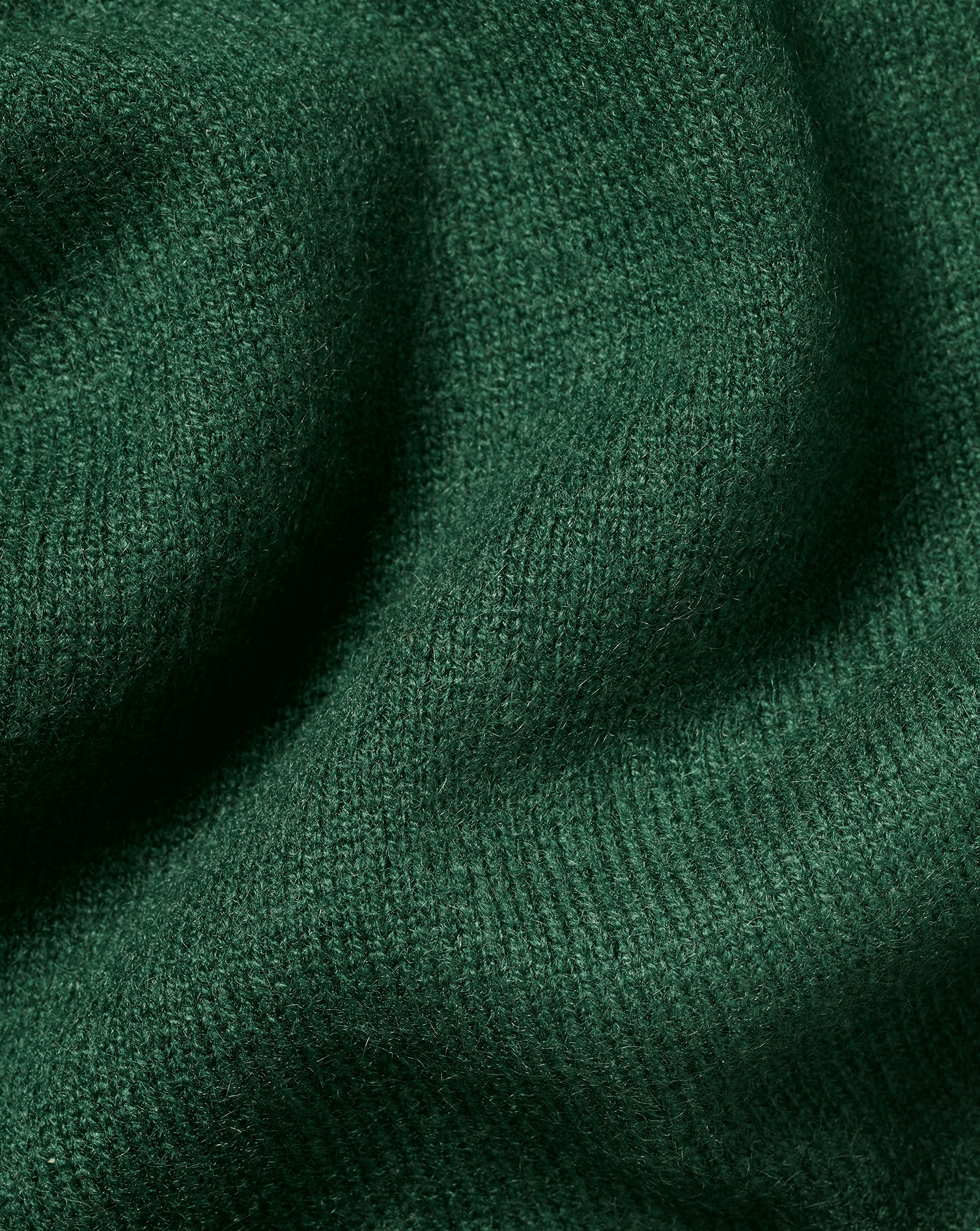 Cashmere Zip Neck Jumper - Dark Green