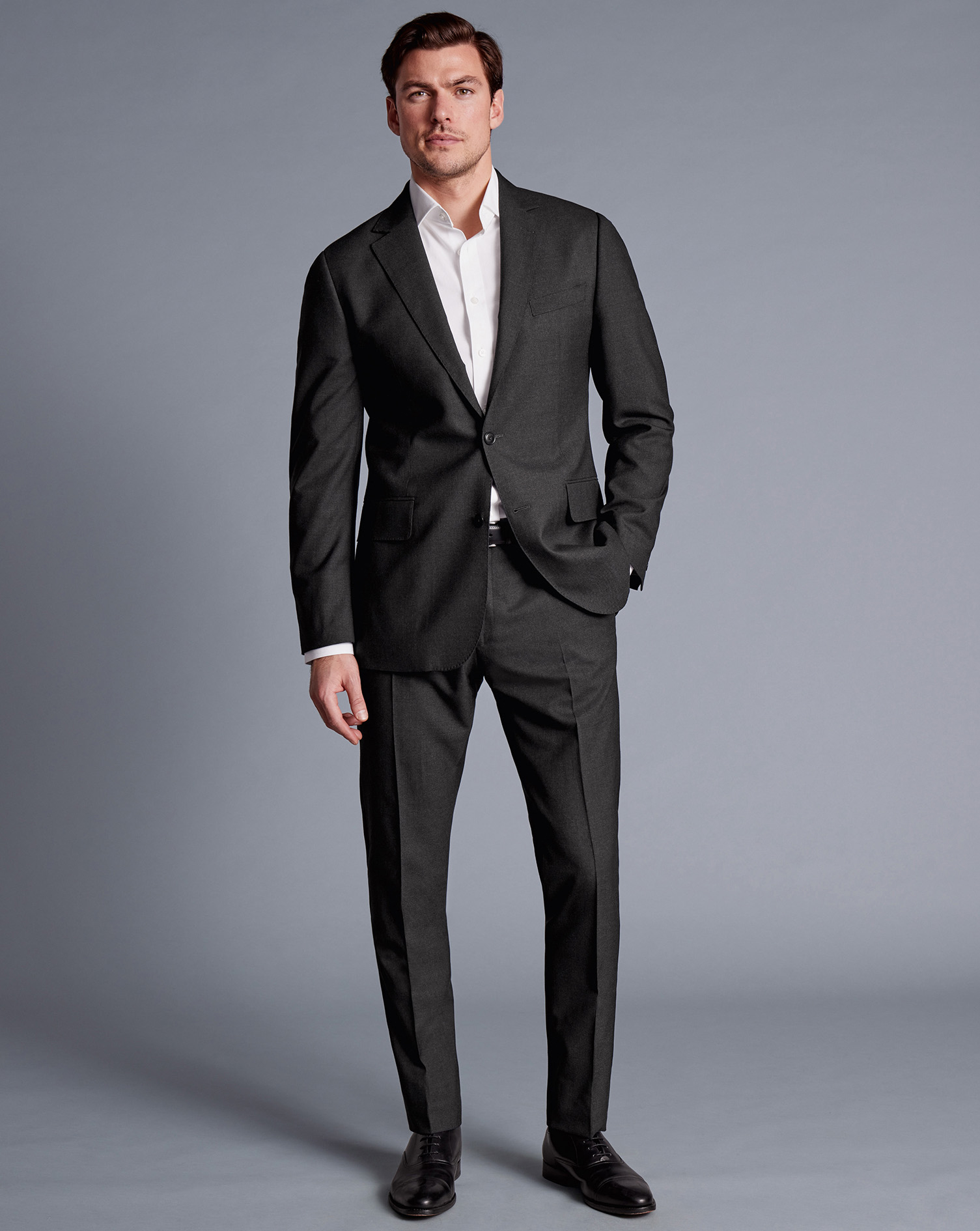 Italian Luxury Suit Jacket - Charcoal Grey