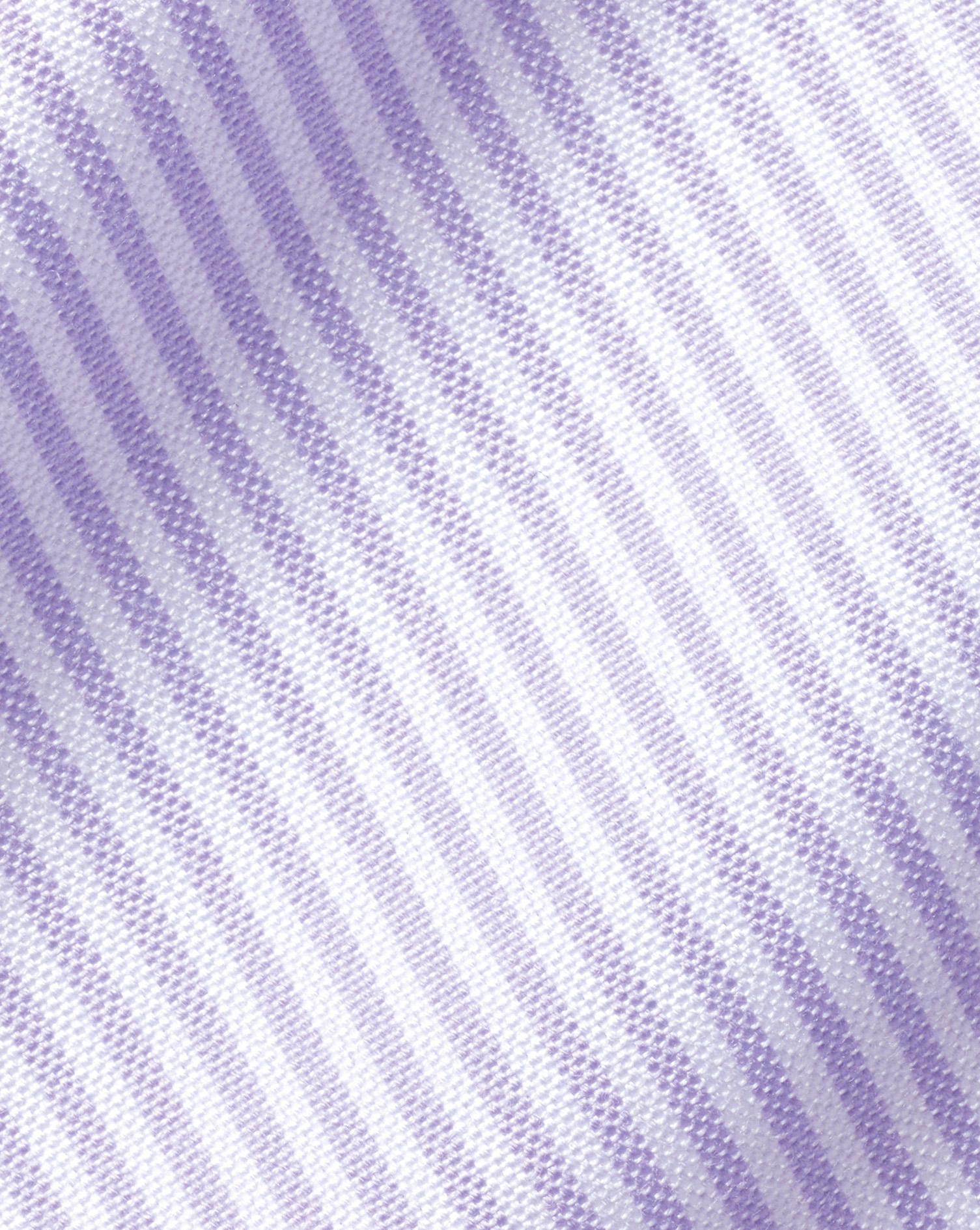 Button-Down Collar Non-Iron Stripe Oxford Shirt - Lilac Purple