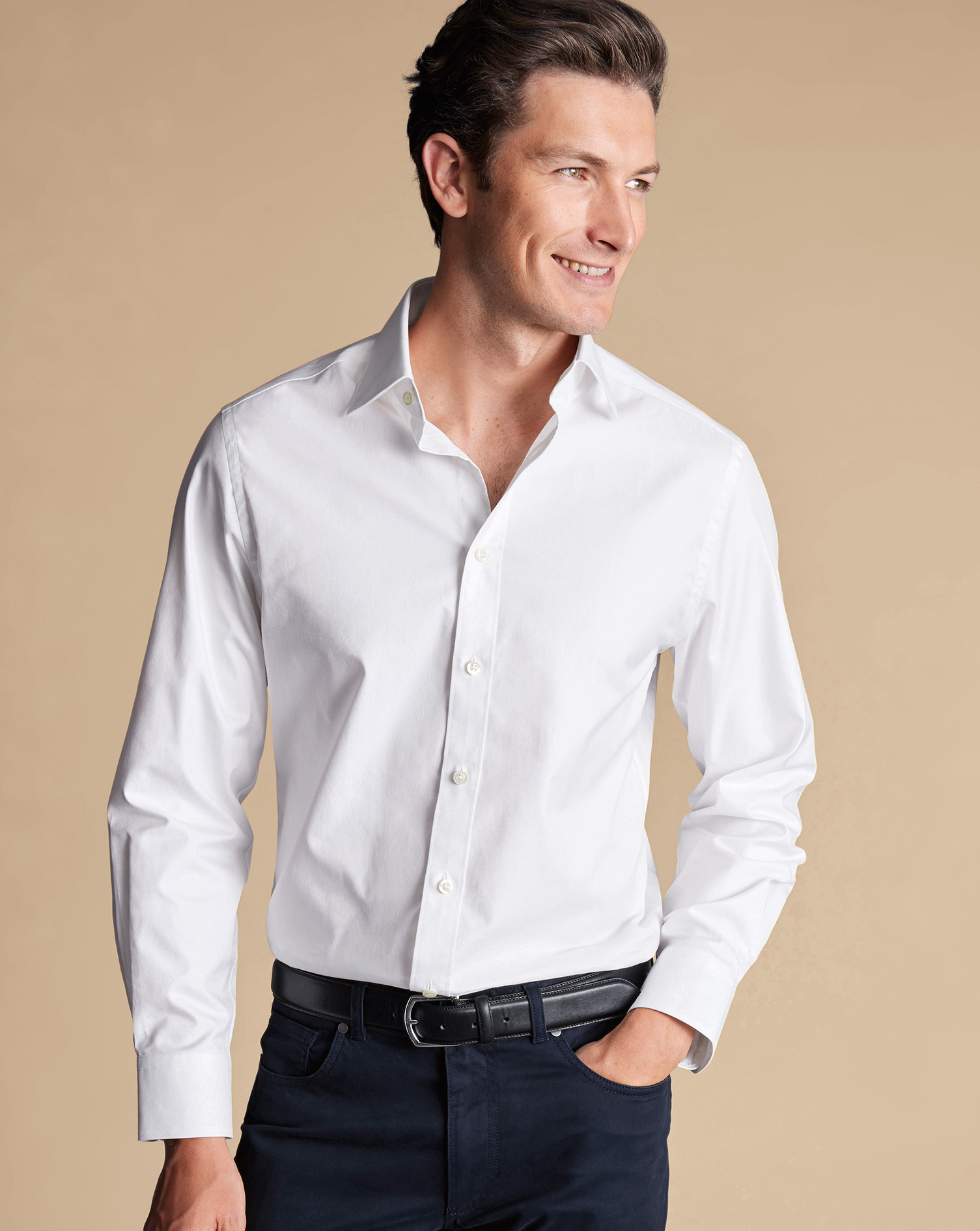 Luxury Twill Shirt - White 