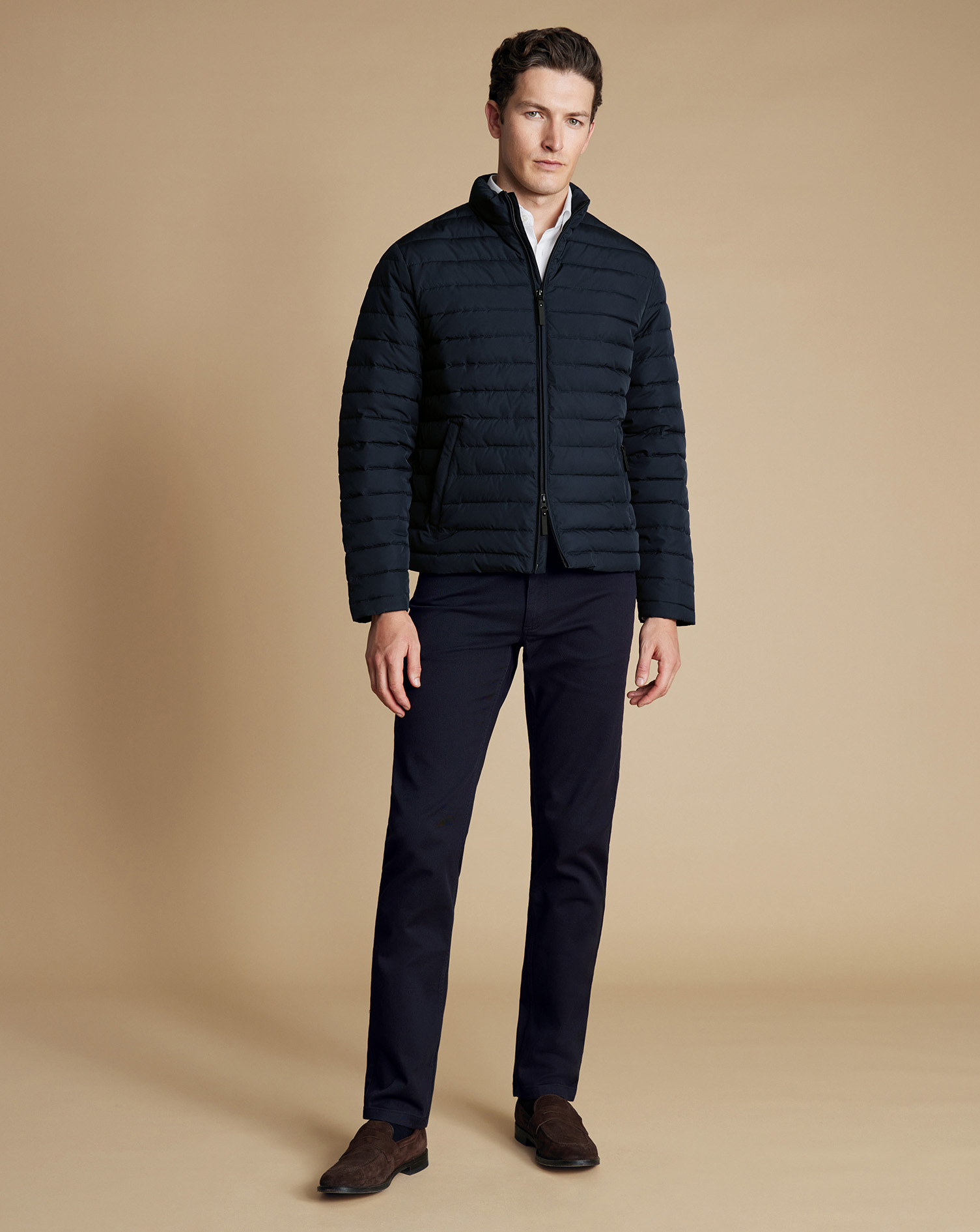 Lightweight Quilted Jacket - Navy