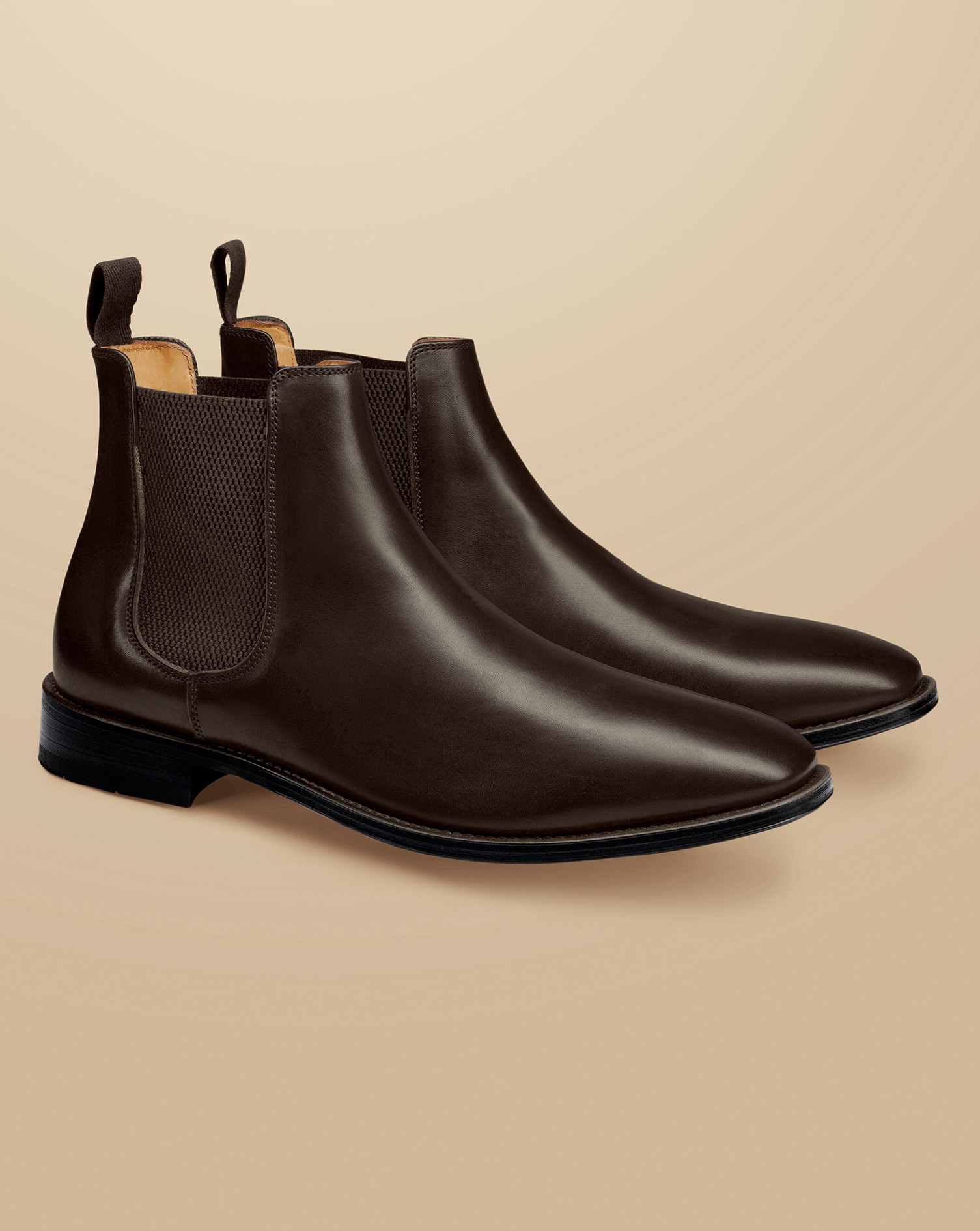 Leather Chelsea Boots - Dark Chocolate