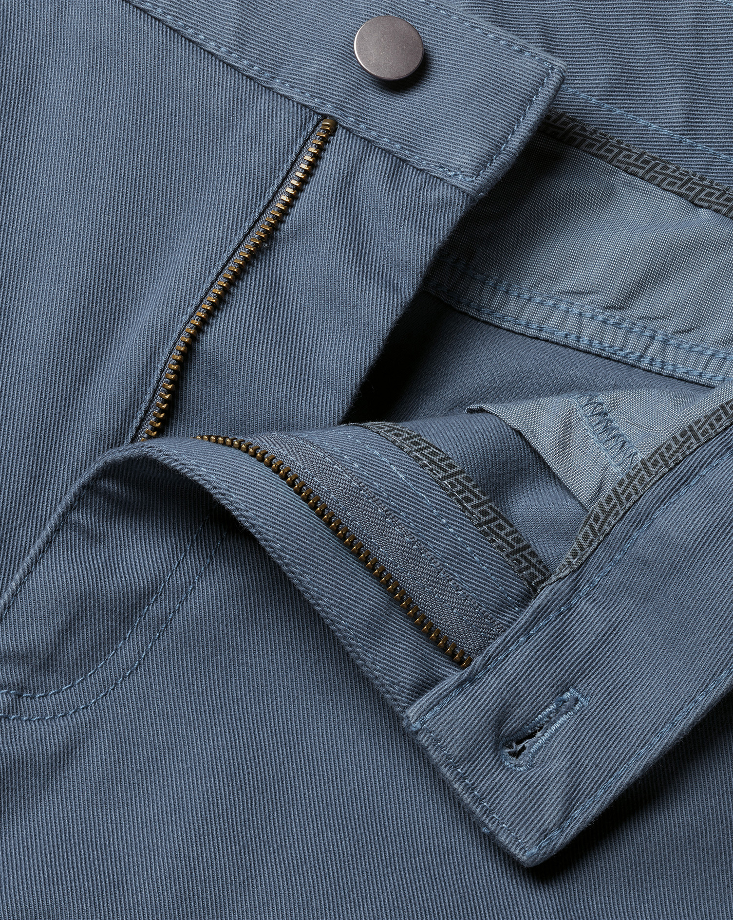 Twill 5 Pocket Jeans - Steel Blue