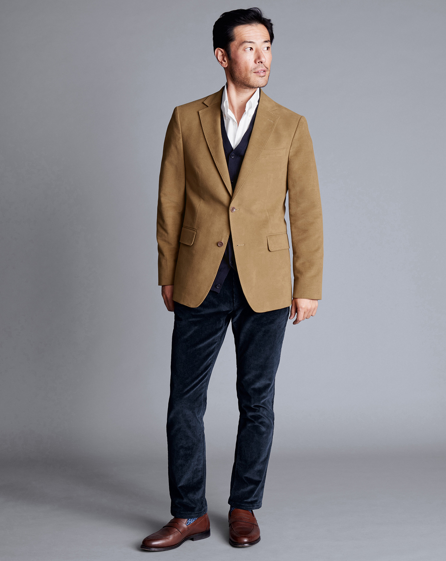 Italian Moleskin Jacket - Tan