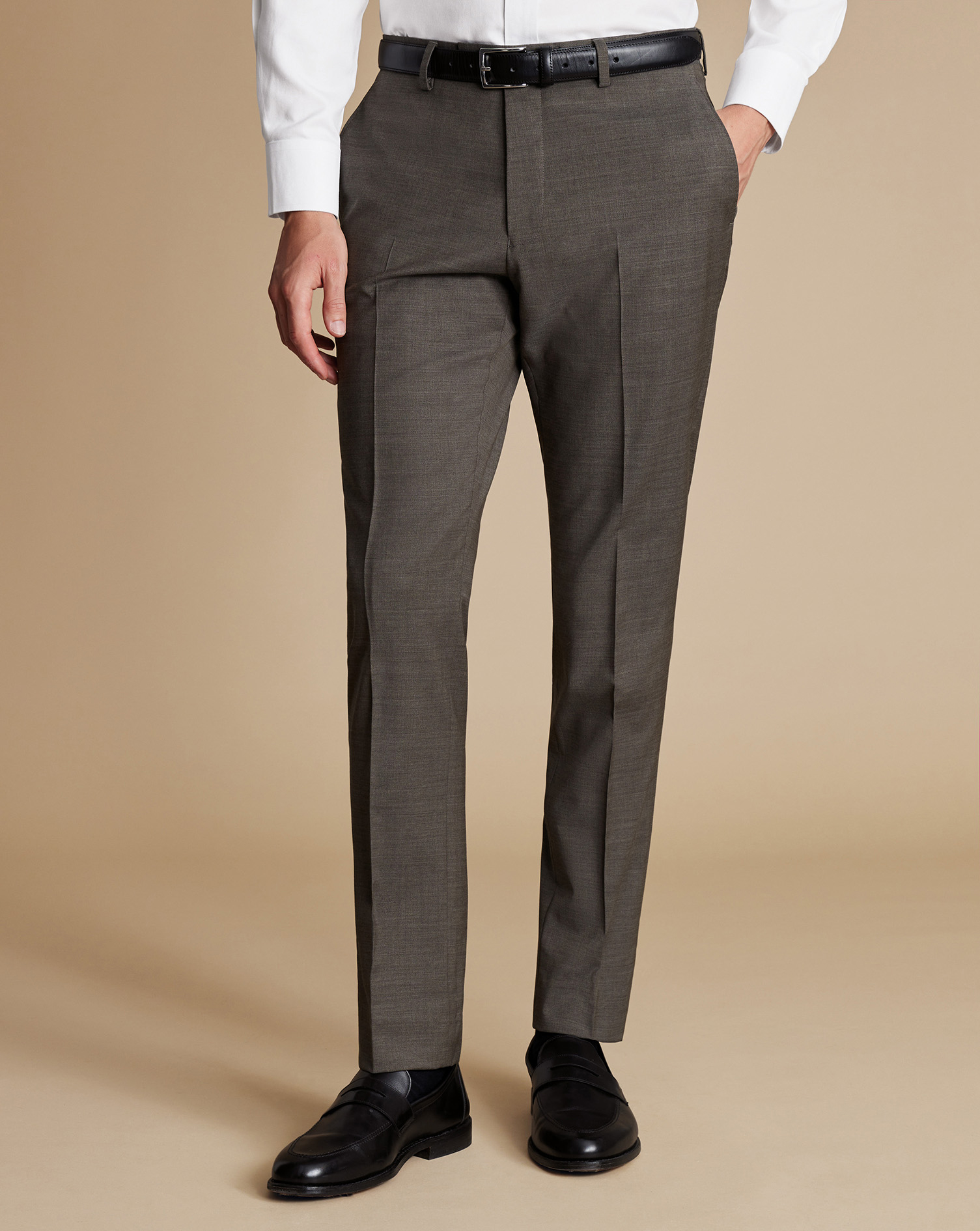 Italian Suit Trousers - Cappuccino