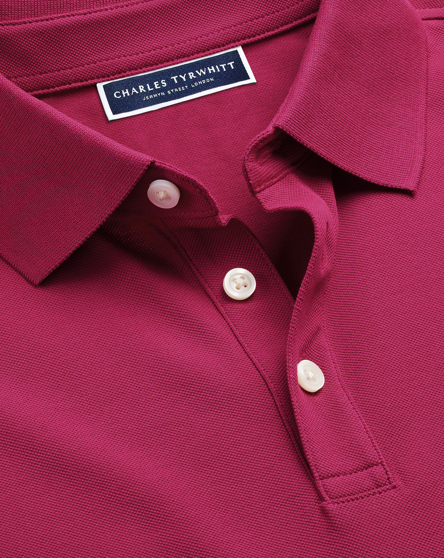 Tyrwhitt Pique Polo - Bright Pink