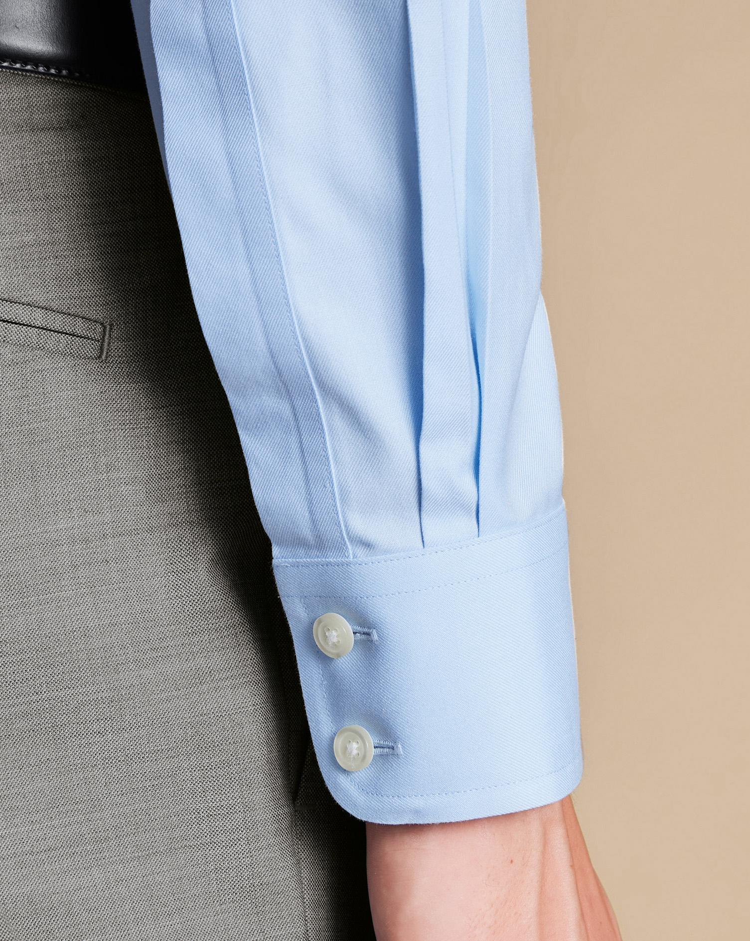 Non-Iron Twill Shirt - Sky Blue