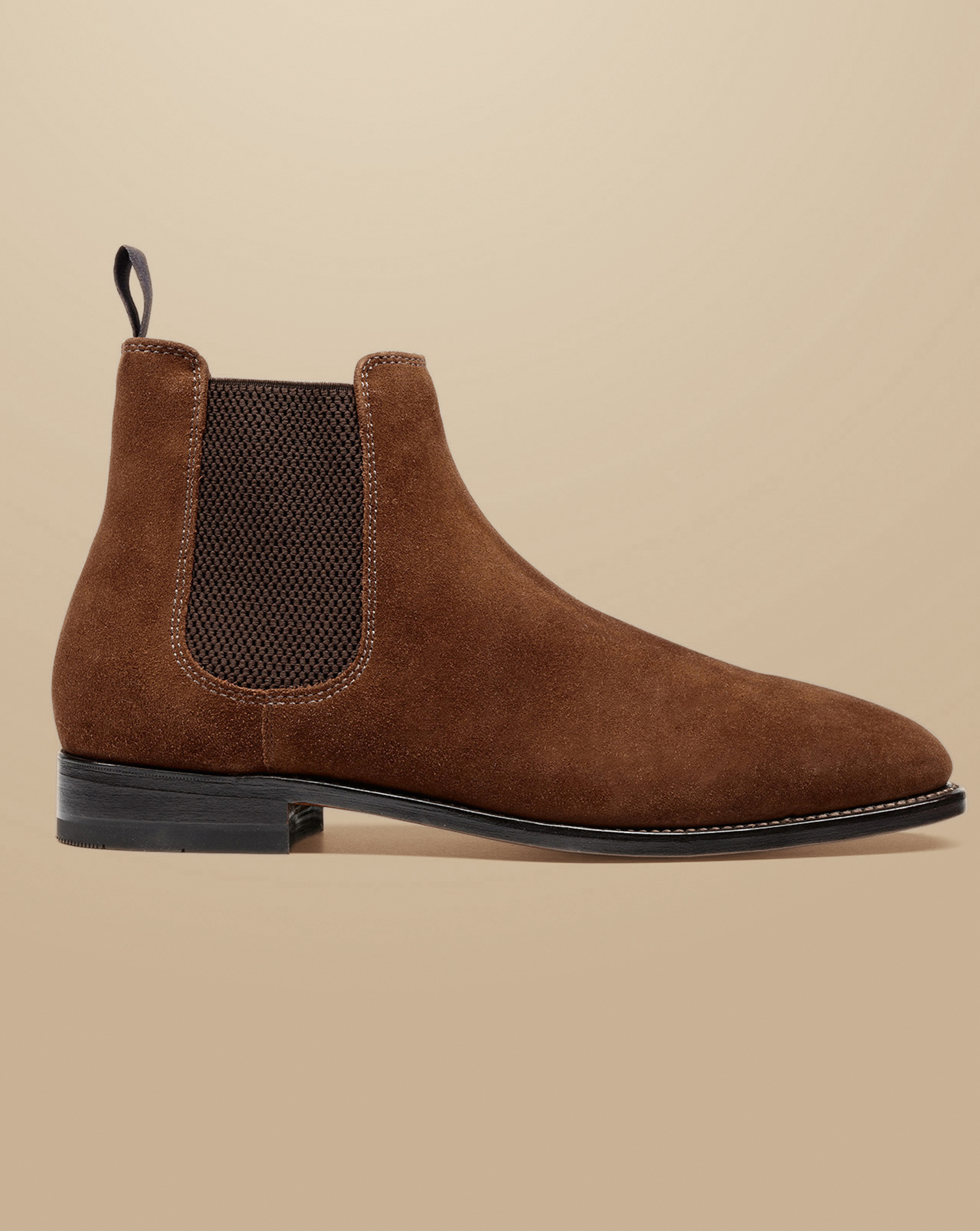 Suede Chelsea Boots - Walnut Brown