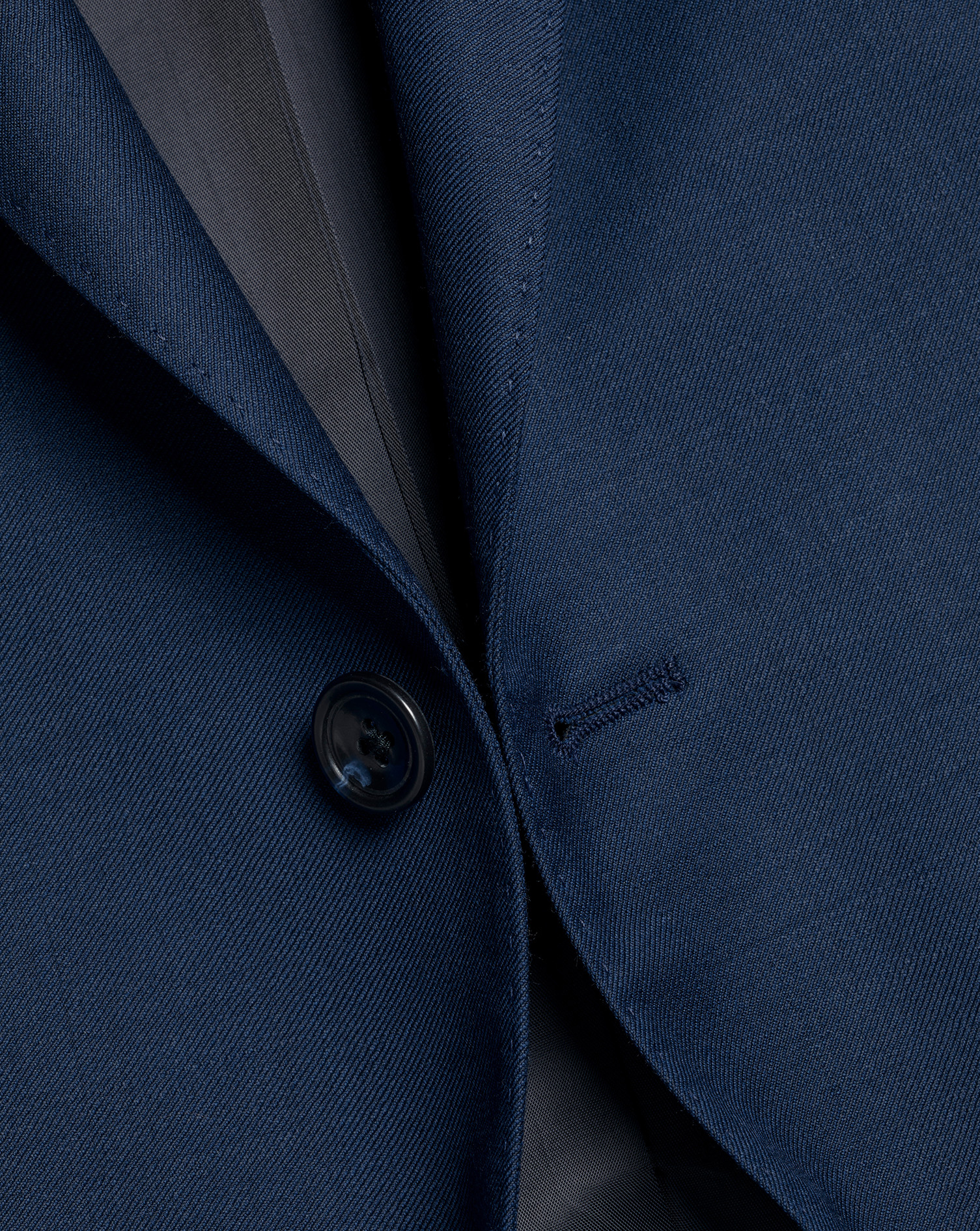 Natural Stretch Twill Suit Jacket - Royal Blue