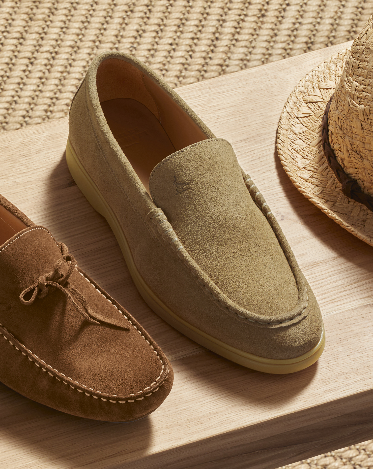 Suede Slip-On Loafer - Dark Sand