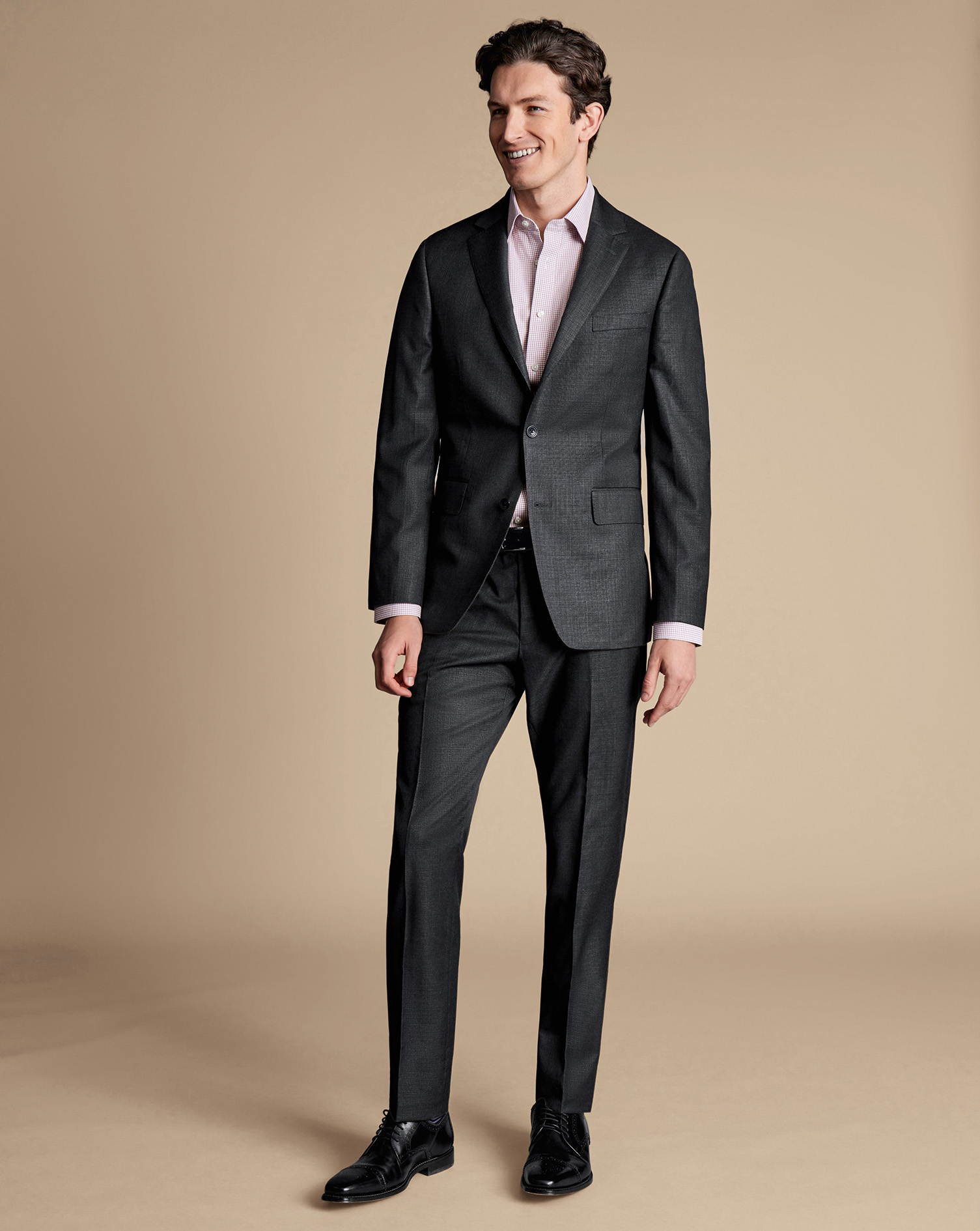 Italian Luxury Suit Jacket  - Charcoal Grey