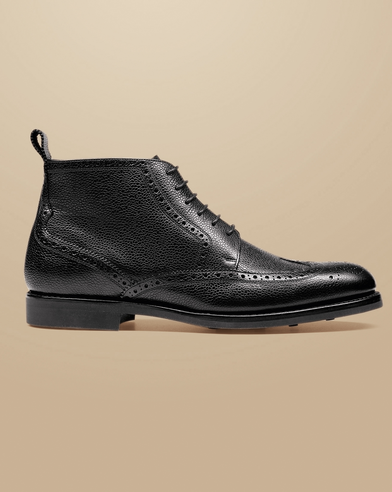 Grey brogue outlet boots