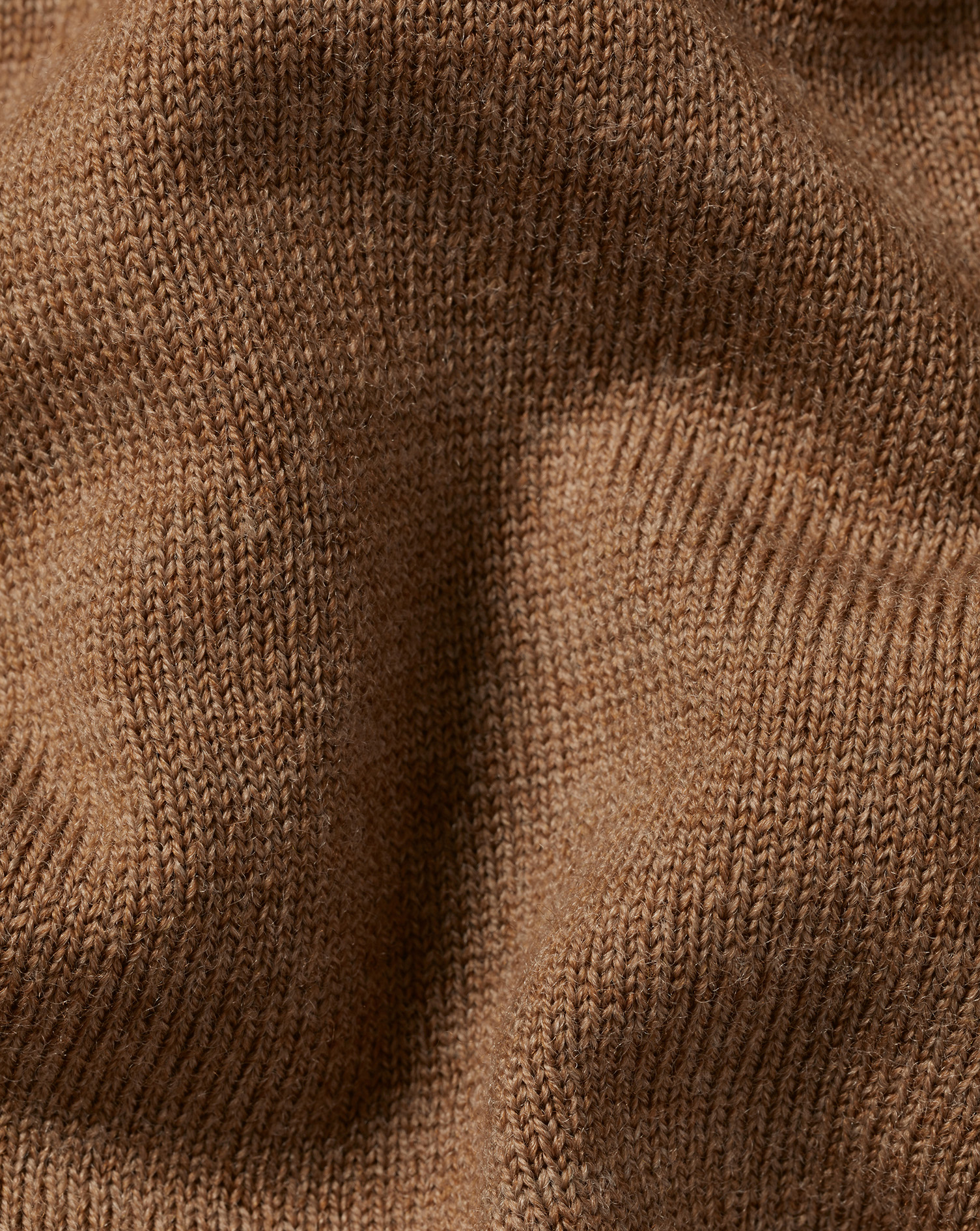 Merino Zip Neck Jumper - Sand