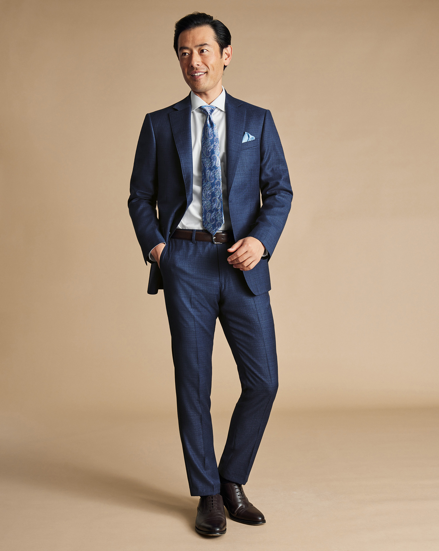 Italian Luxury Suit - Indigo Blue