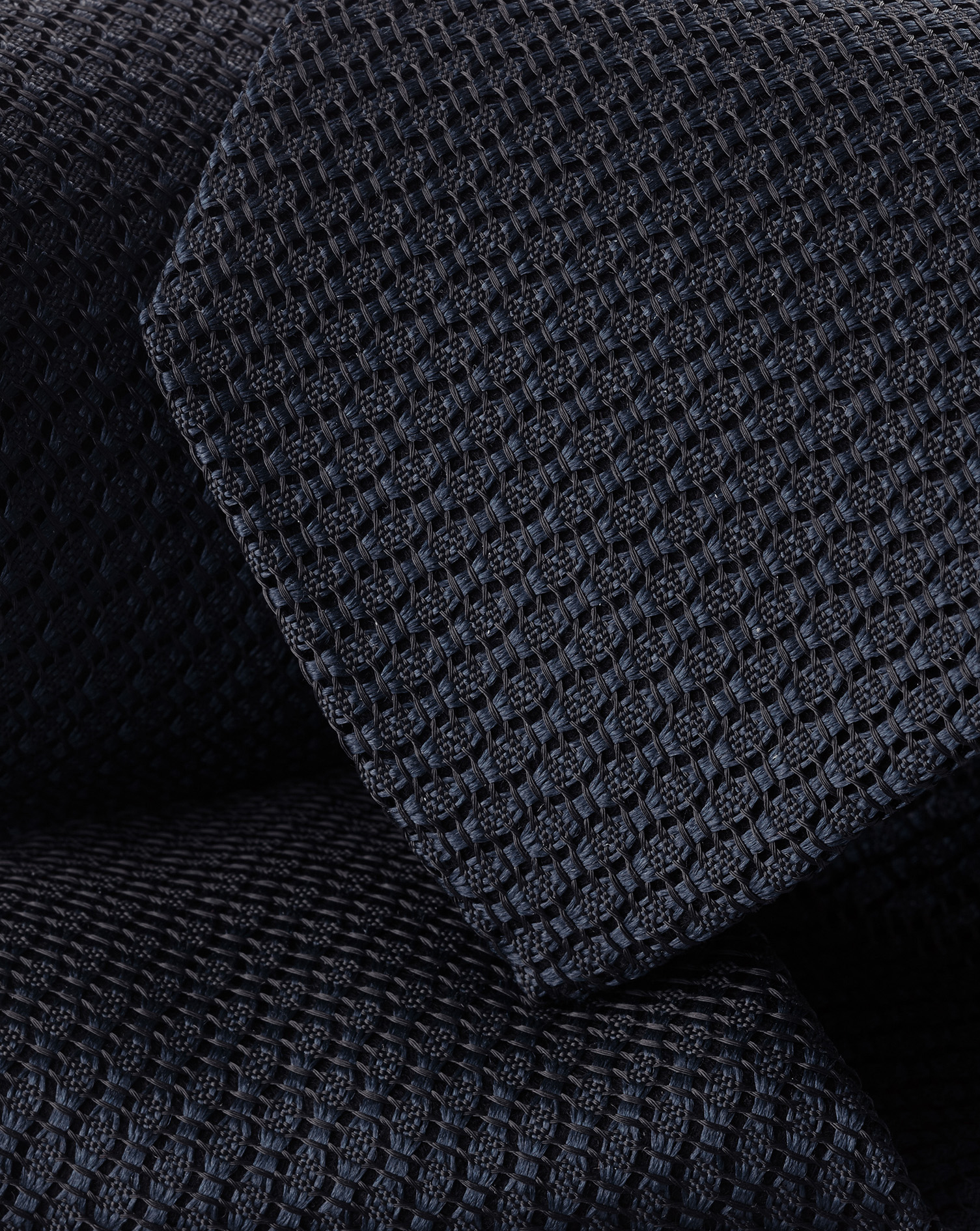 Silk Grenadine Italian Tie - Navy