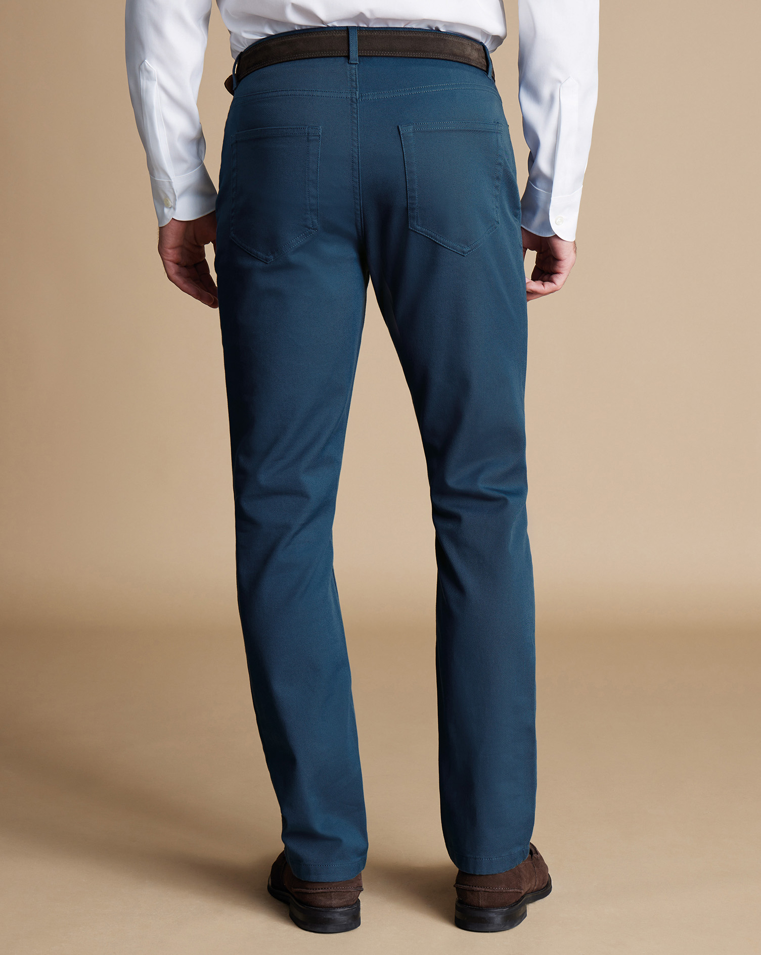 Twill 5 Pocket Jeans - Petrol Blue