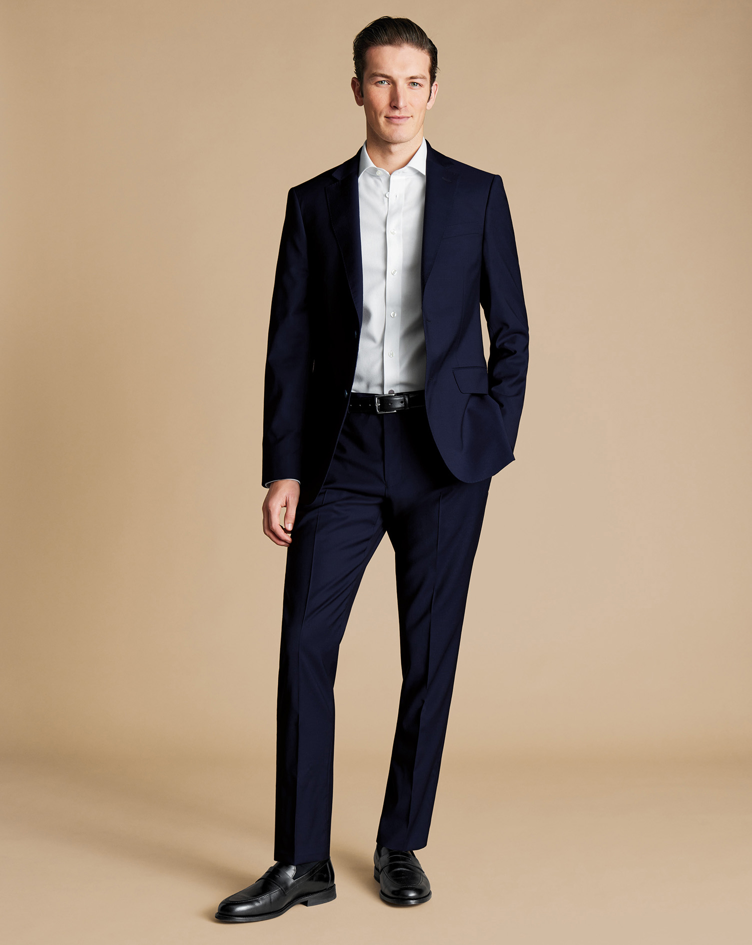 Italian Suit Jacket  - Dark Navy