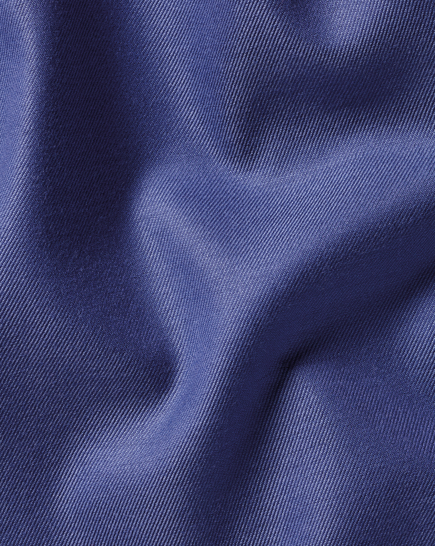 Cutaway Collar Non-Iron Twill Shirt - Cobalt Blue