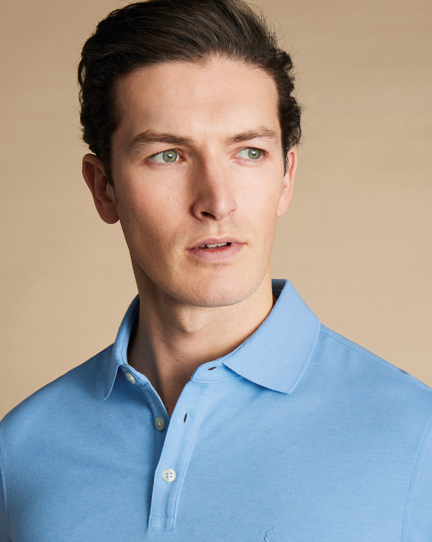 Tyrwhitt Pique Polo - Light Blue