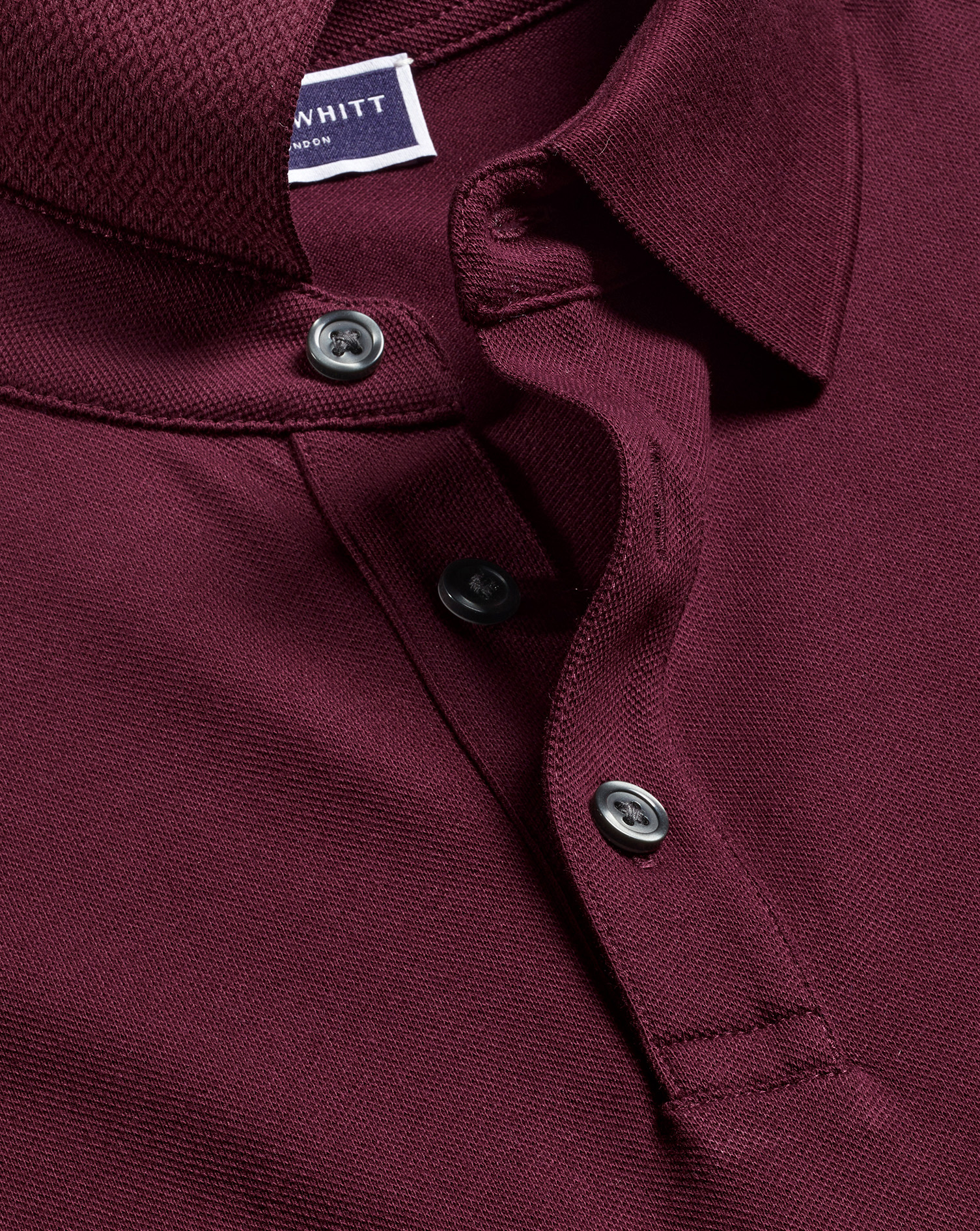 Tyrwhitt Pique Polo - Wine Red