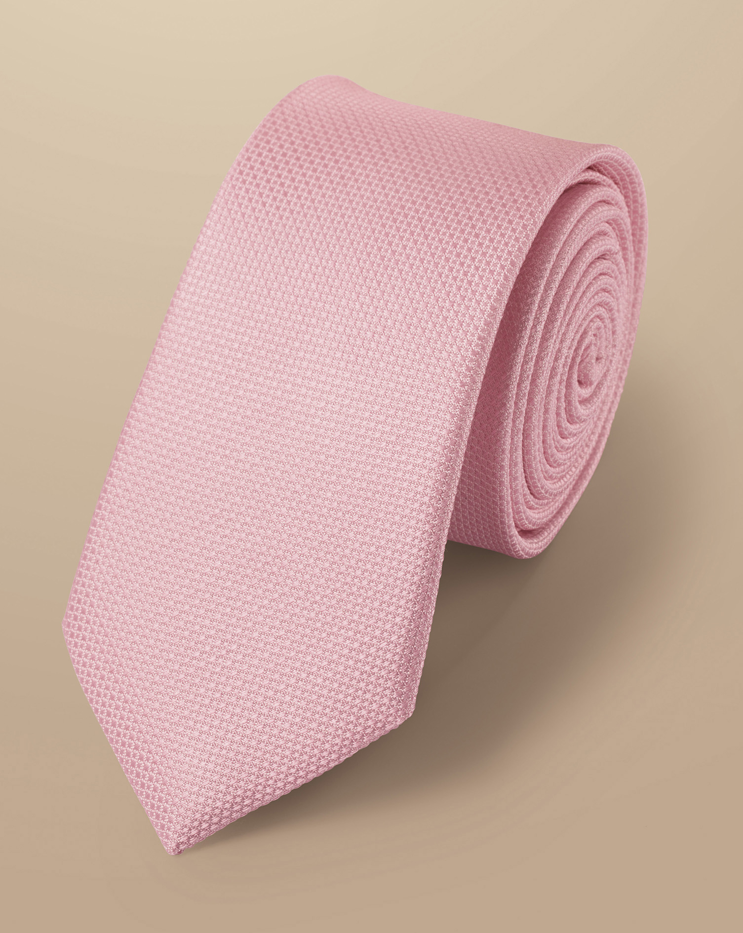 Slim Silk Tie - Light Pink