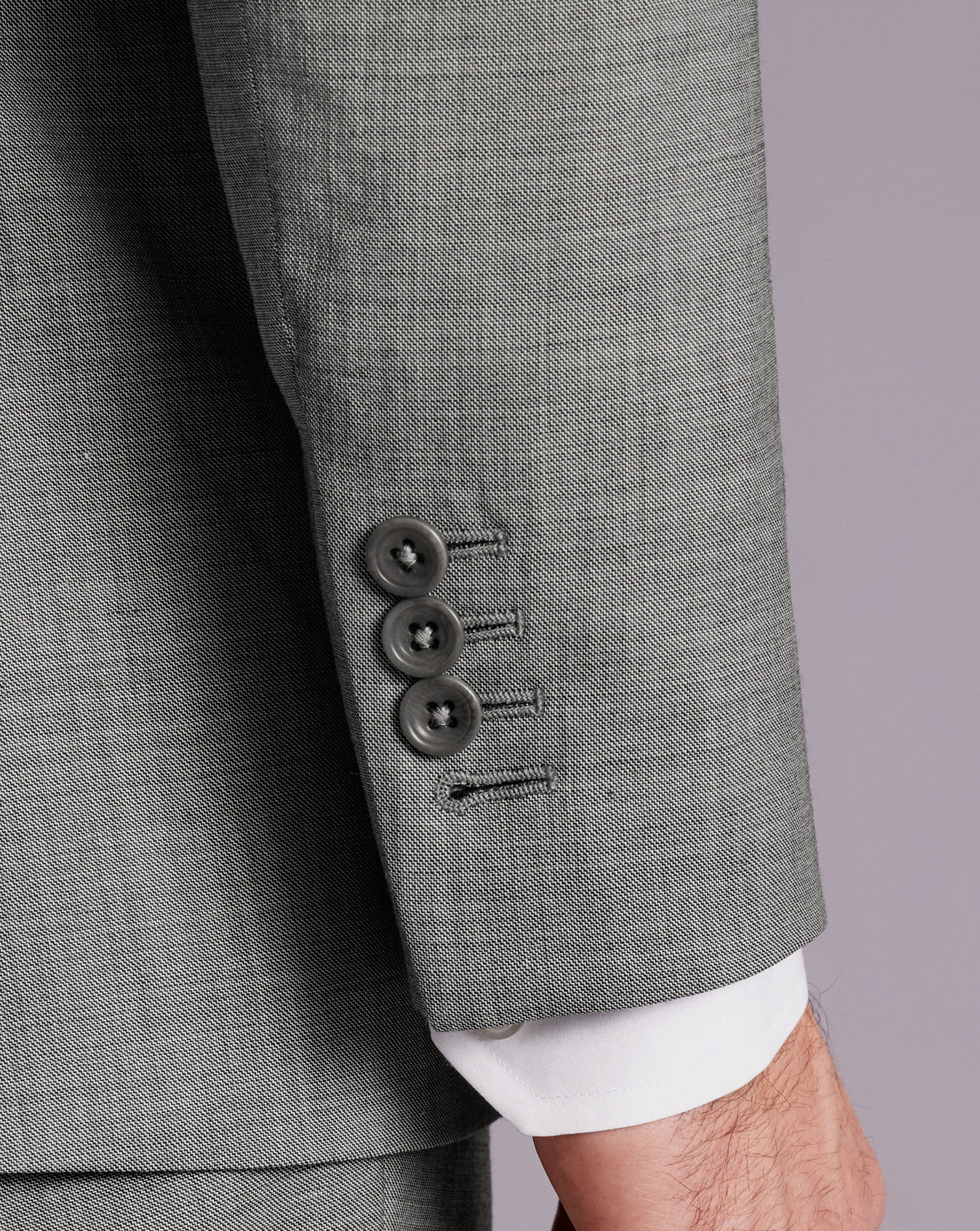 Sharkskin Suit - Light Grey