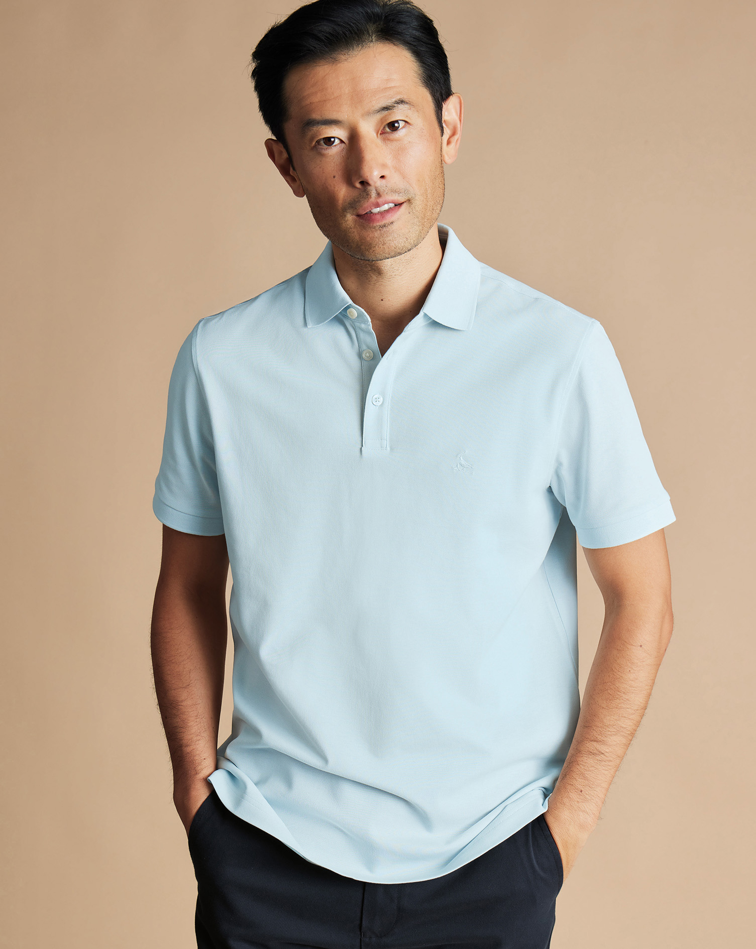 Tyrwhitt Pique Polo - Ice Blue