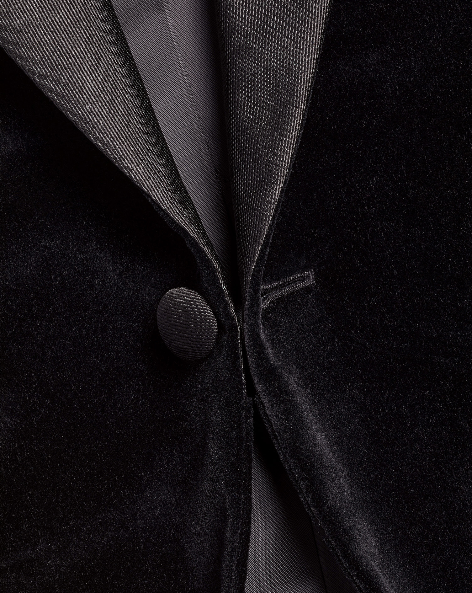 Italian Velvet Jacket - Black