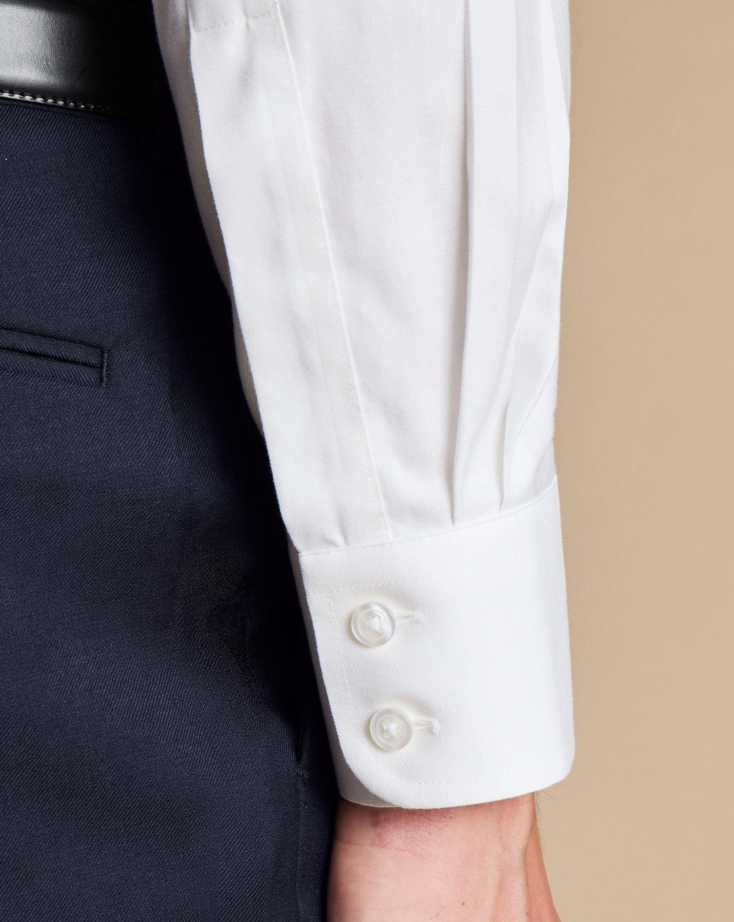 Non-Iron Twill Shirt - White