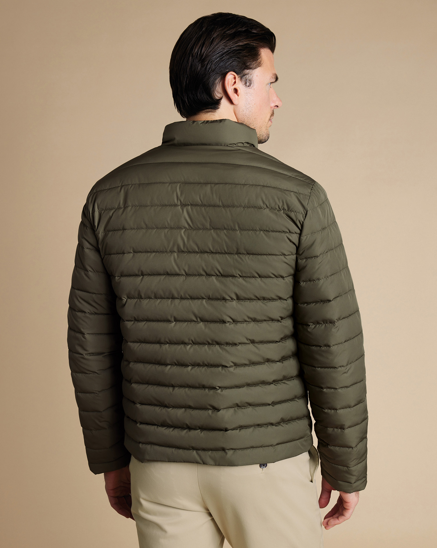 Lightweight Quilted Jacket - Olive Green