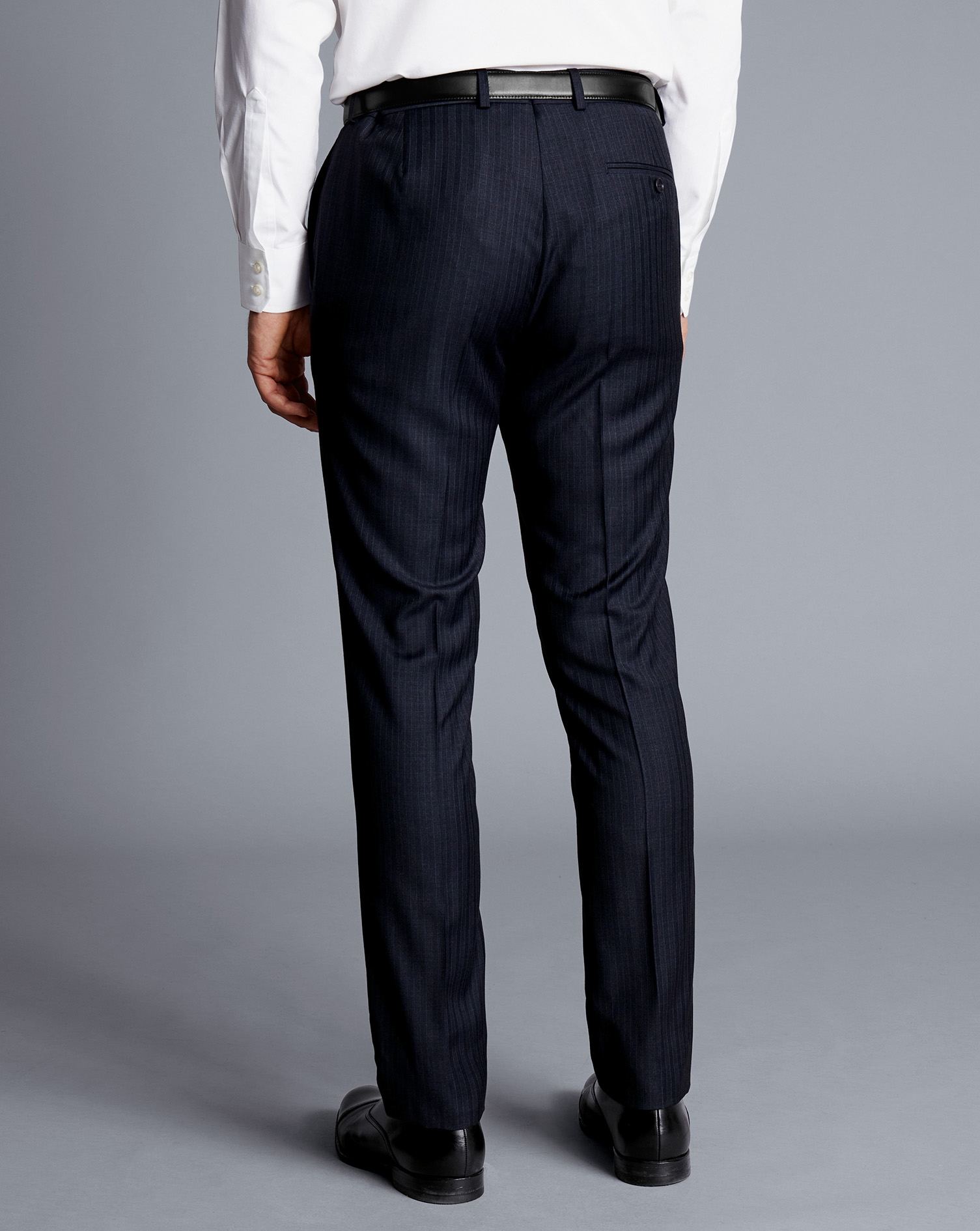 Stripe Suit Trousers - Ink Blue