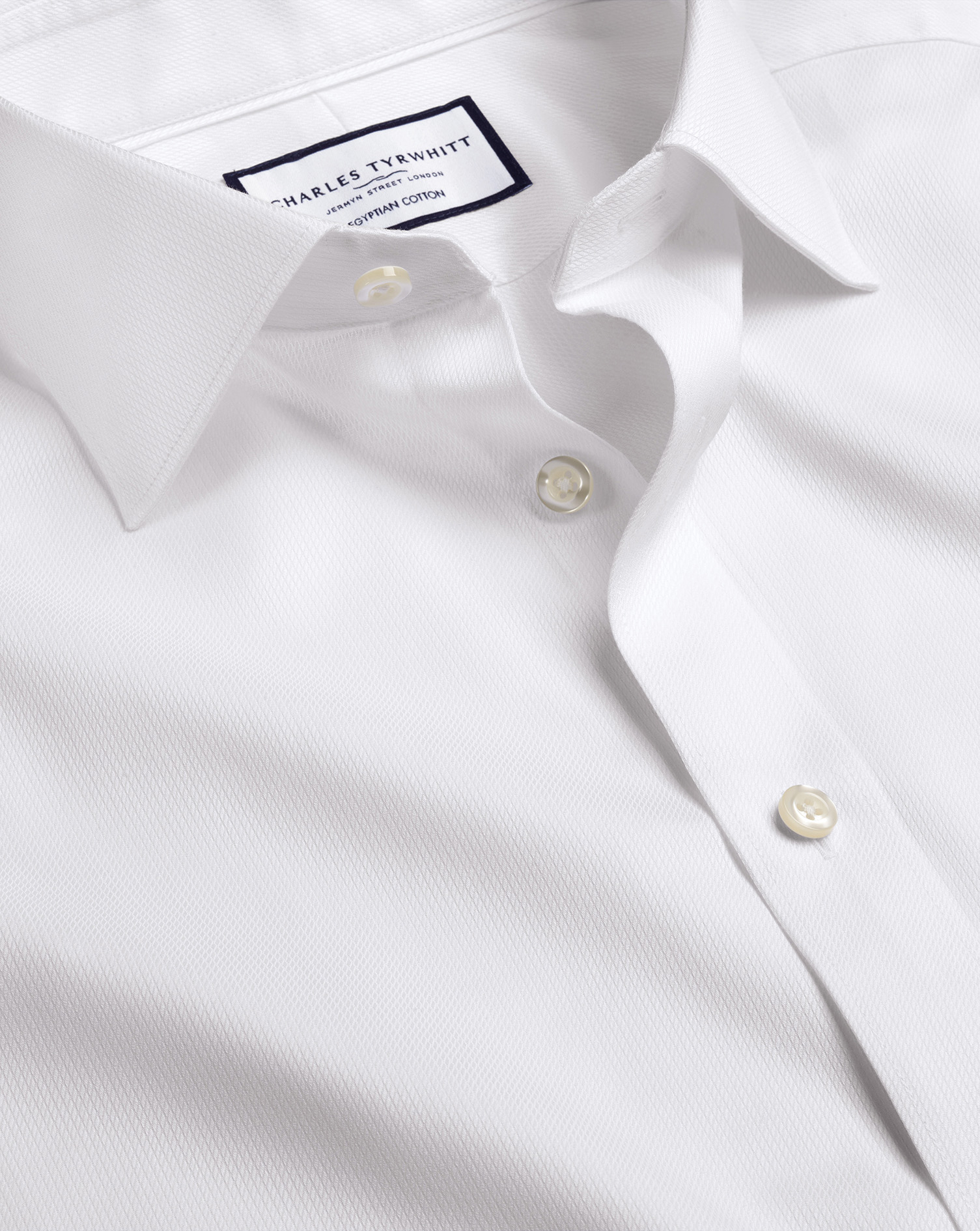 Luxury Windsor Weave Shirt - White