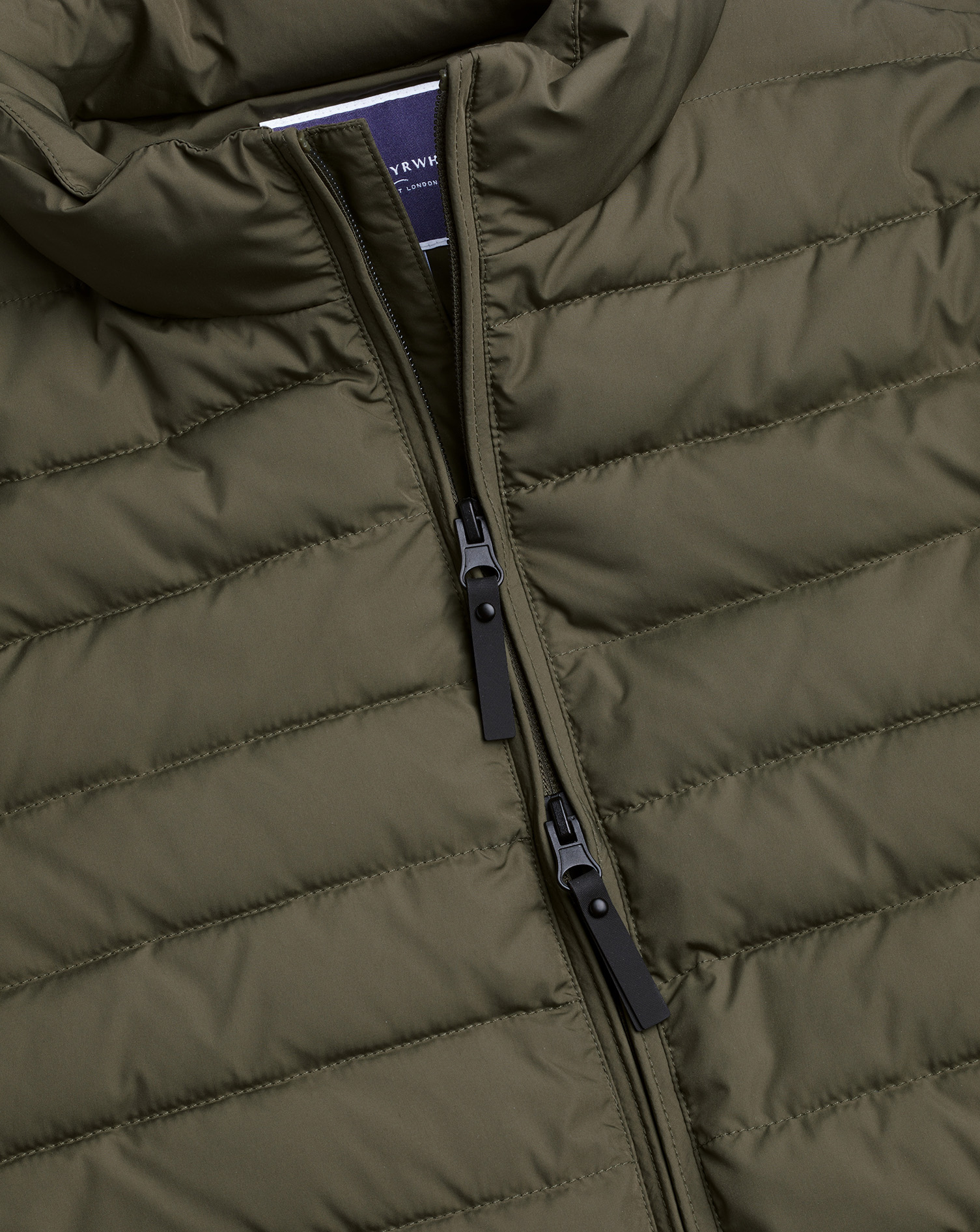 Lightweight Quilted Jacket - Olive Green