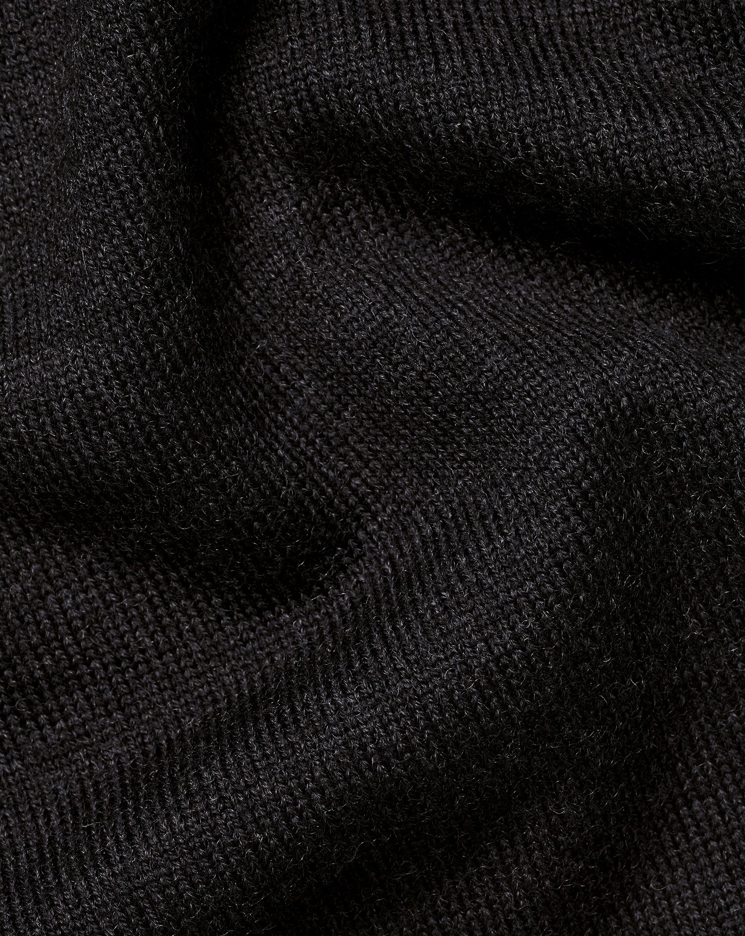 Merino Zip Neck Jumper - Charcoal Grey