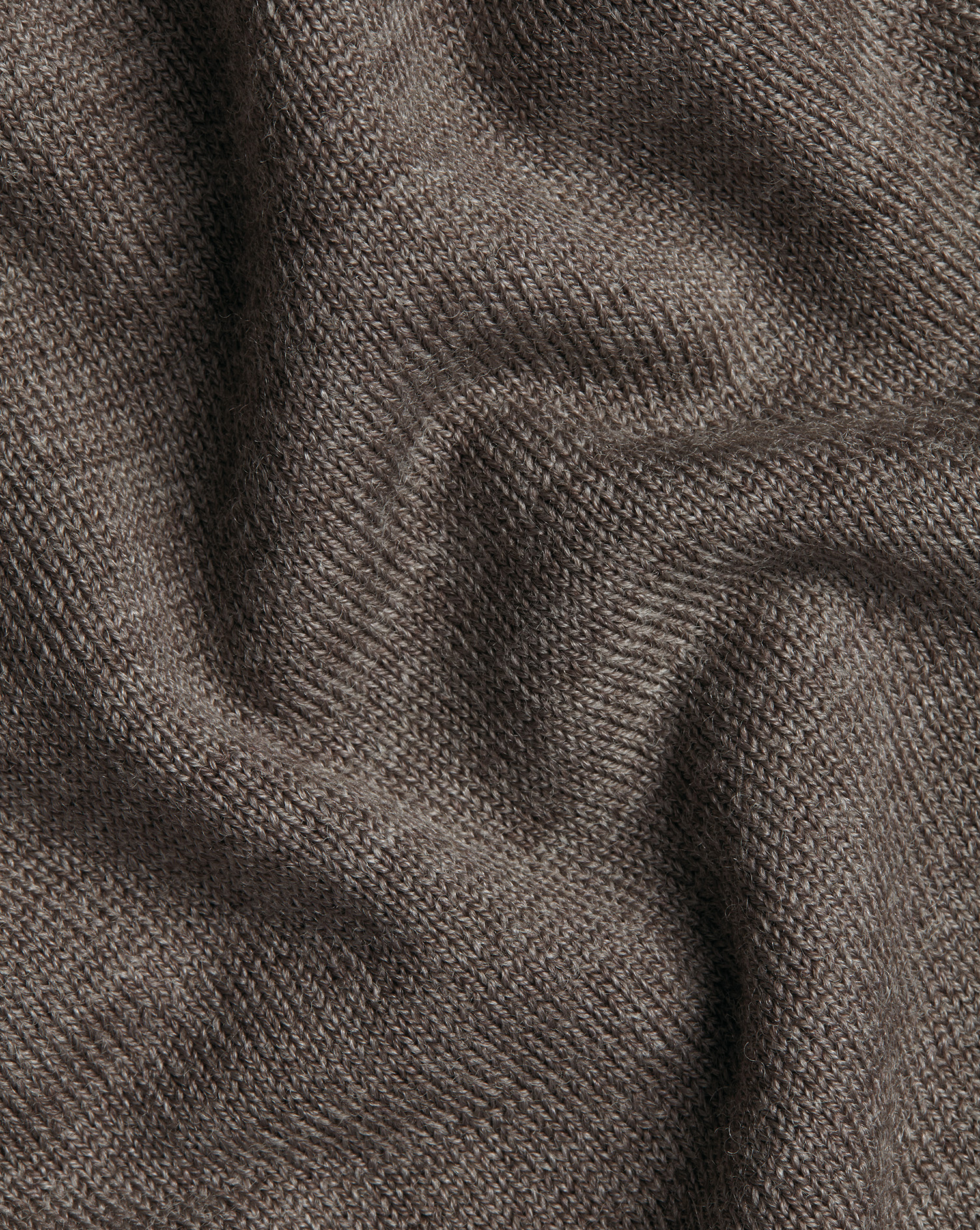 Merino Button Neck Jumper - Mocha