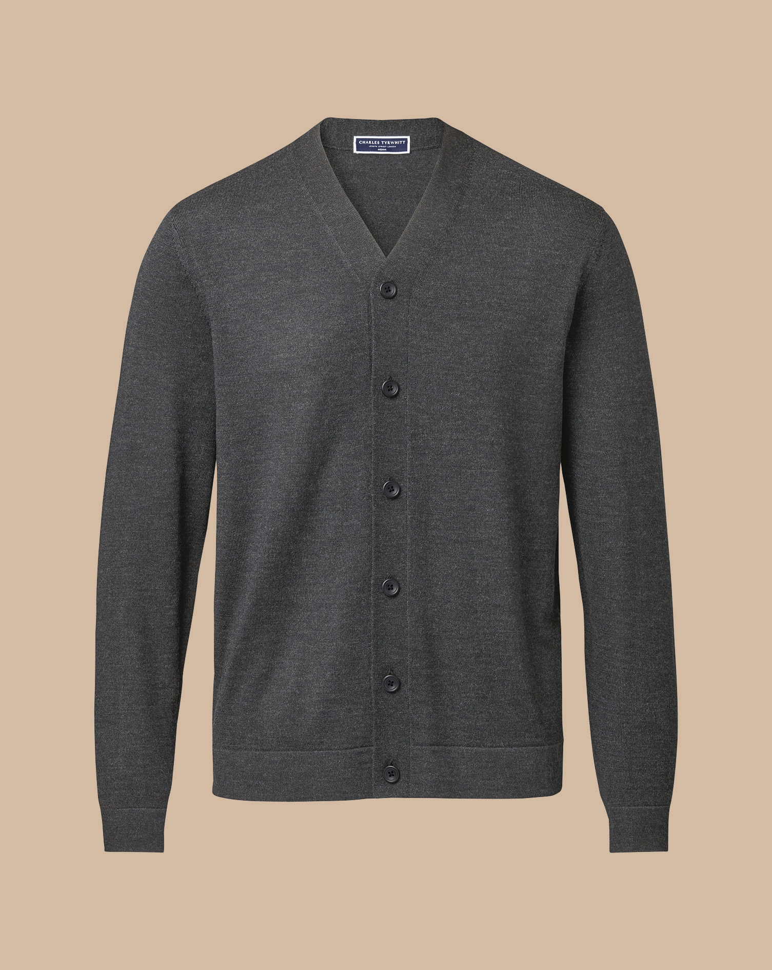 Merino Cardigan - Grey