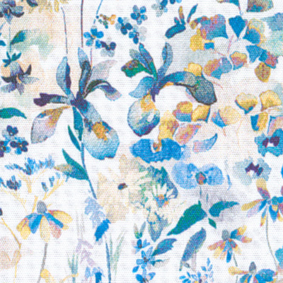 Liberty Fabric Floral Printed Poplin - Cobalt Blue