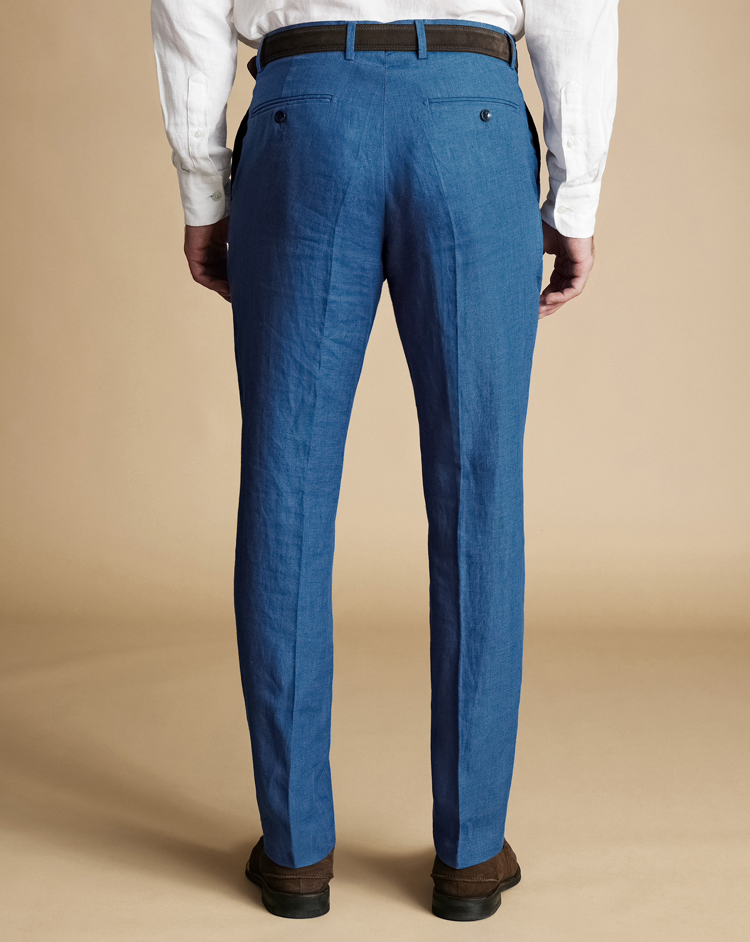 Linen Trousers - Royal Blue