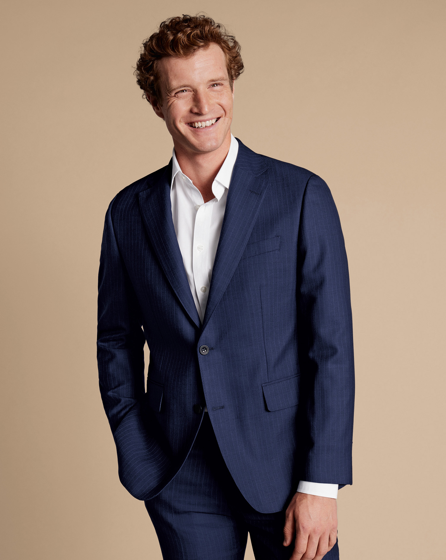 Ultimate Performance Stripe Suit - French Blue