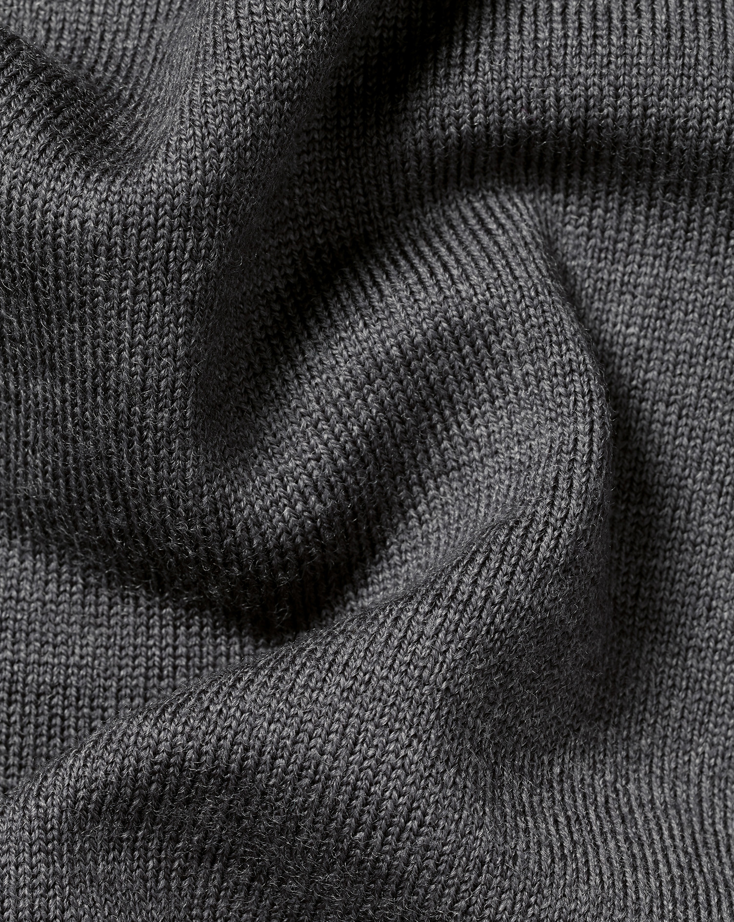 Merino Roll Neck Jumper - Grey