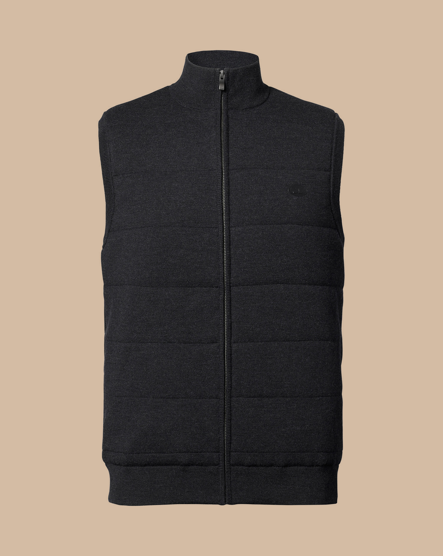 New York Jets Merino Padded Front Gilet - Dark Charcoal