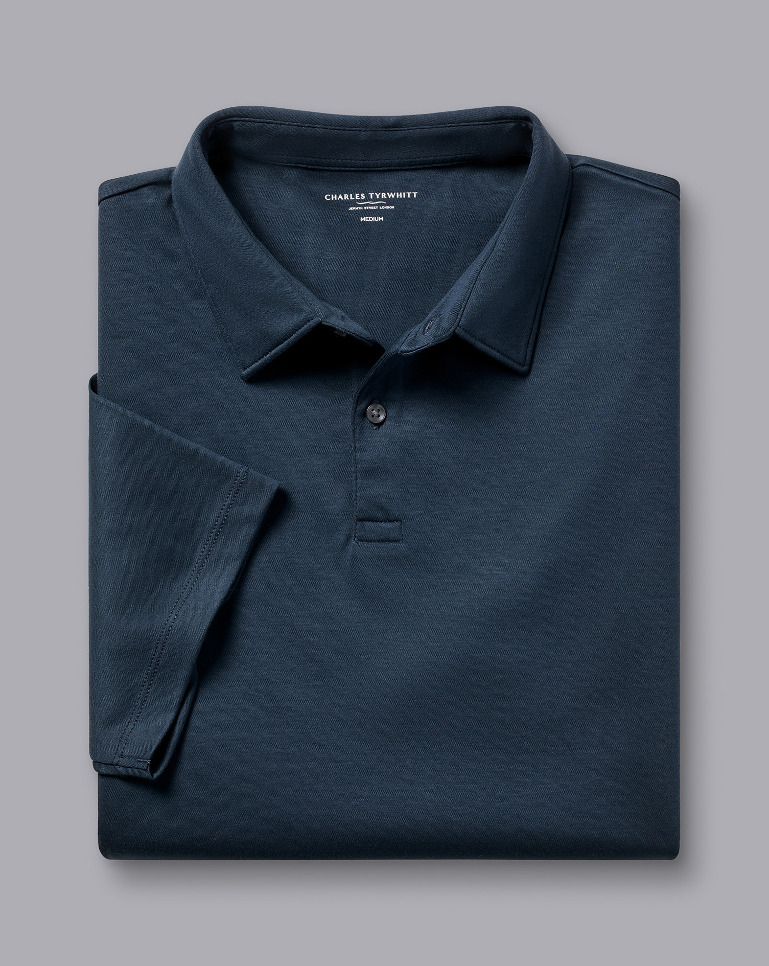 Smart Jersey Polo - Petrol Blue