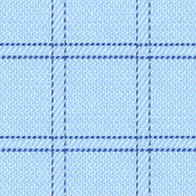 Non-Iron Mayfair Weave Check - Sky blue