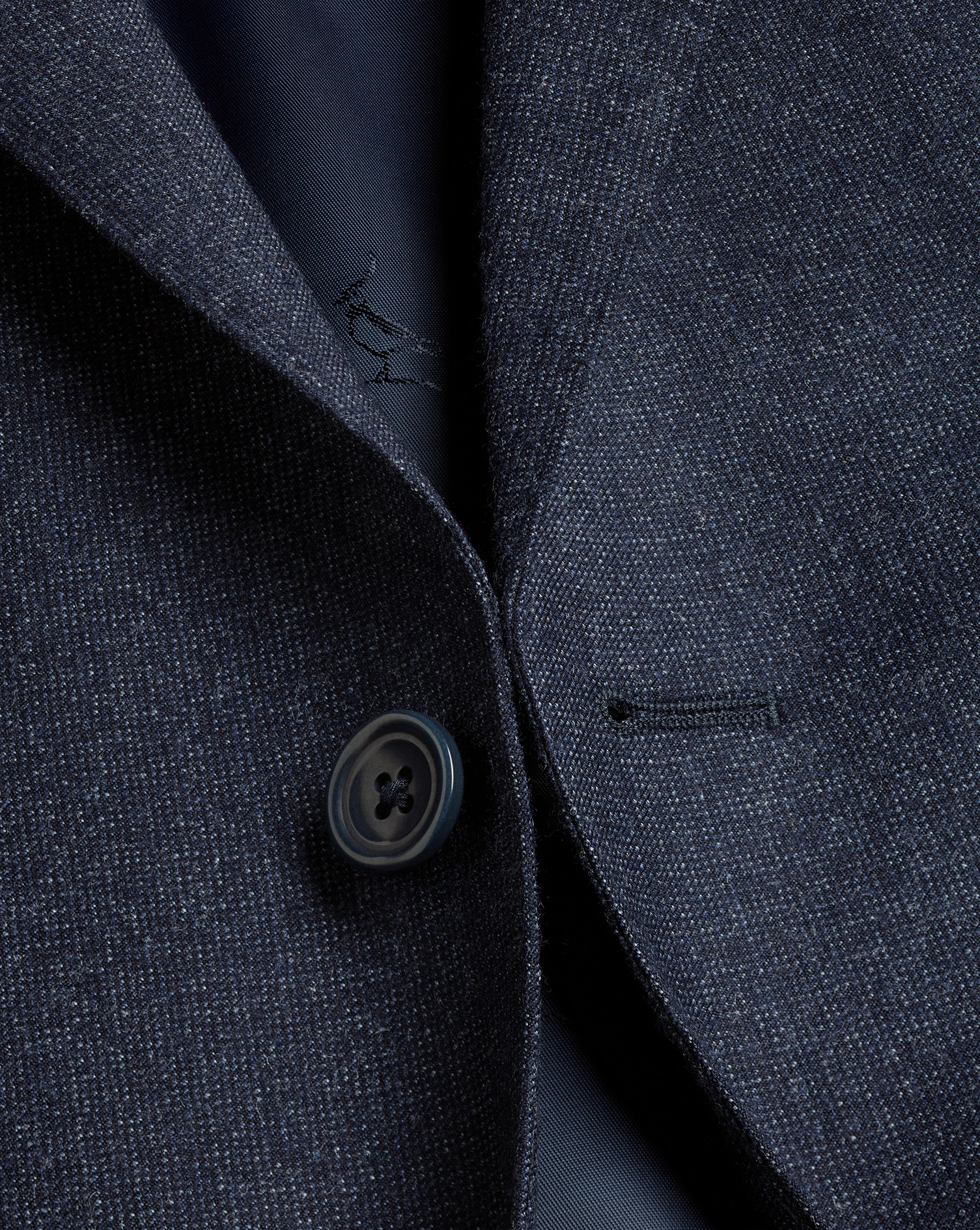 Italian Pindot Suit - Denim Blue