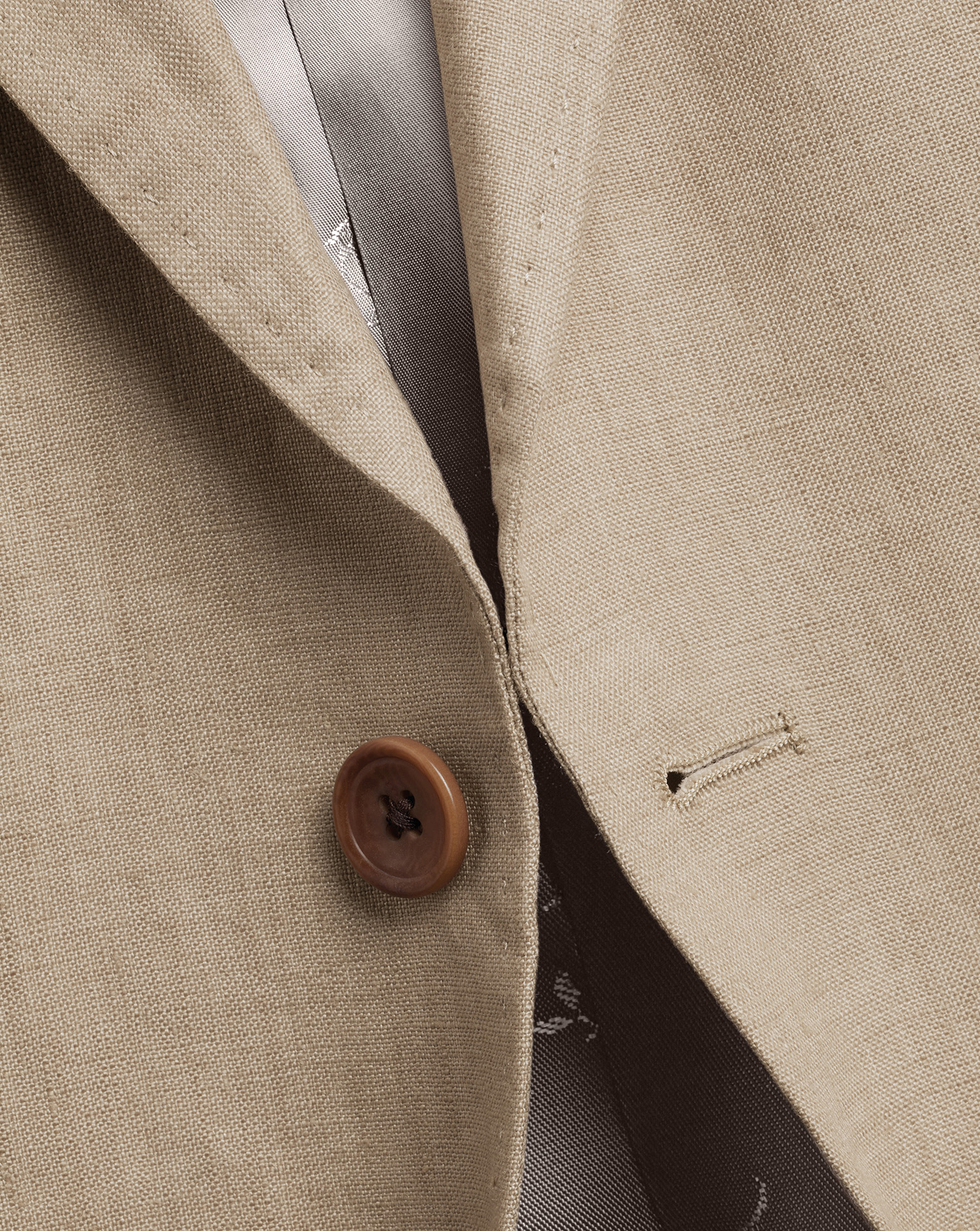 Linen Suit - Taupe