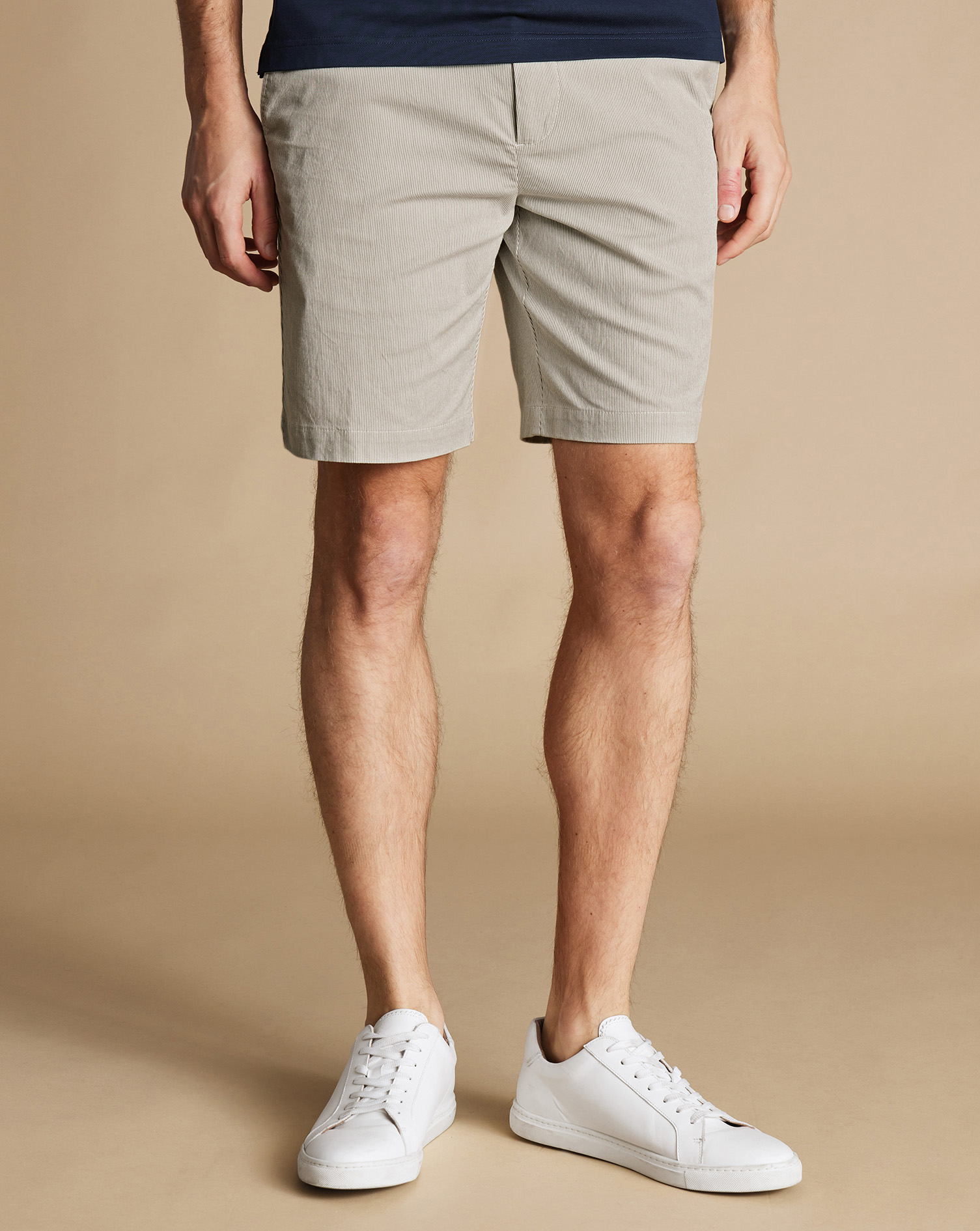 Stripe Short - Light Grey