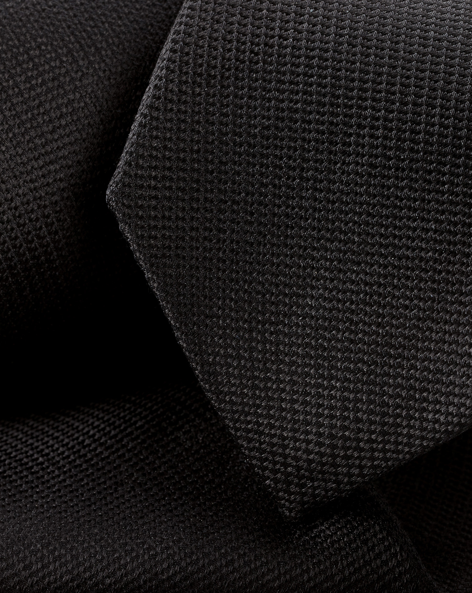 Slim Silk Tie - Black